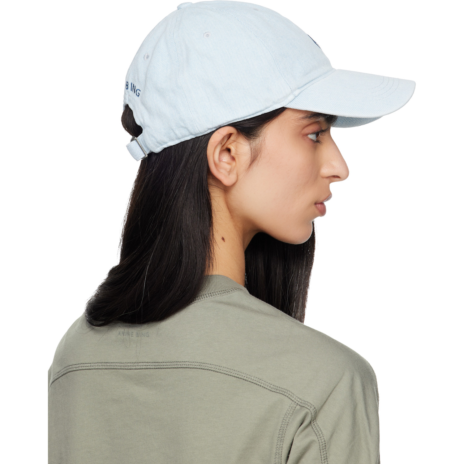  Anine Bing Blue Jeremy Baseball Cap 