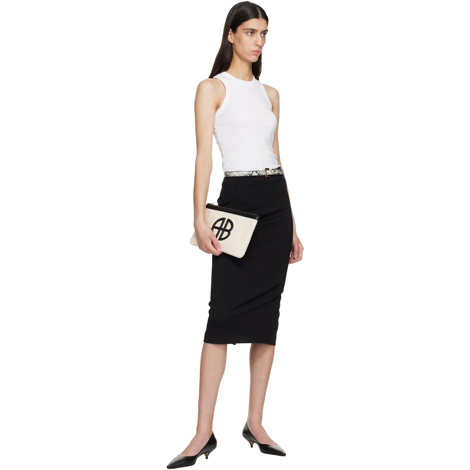  Anine Bing Off-white Lili Pouch 