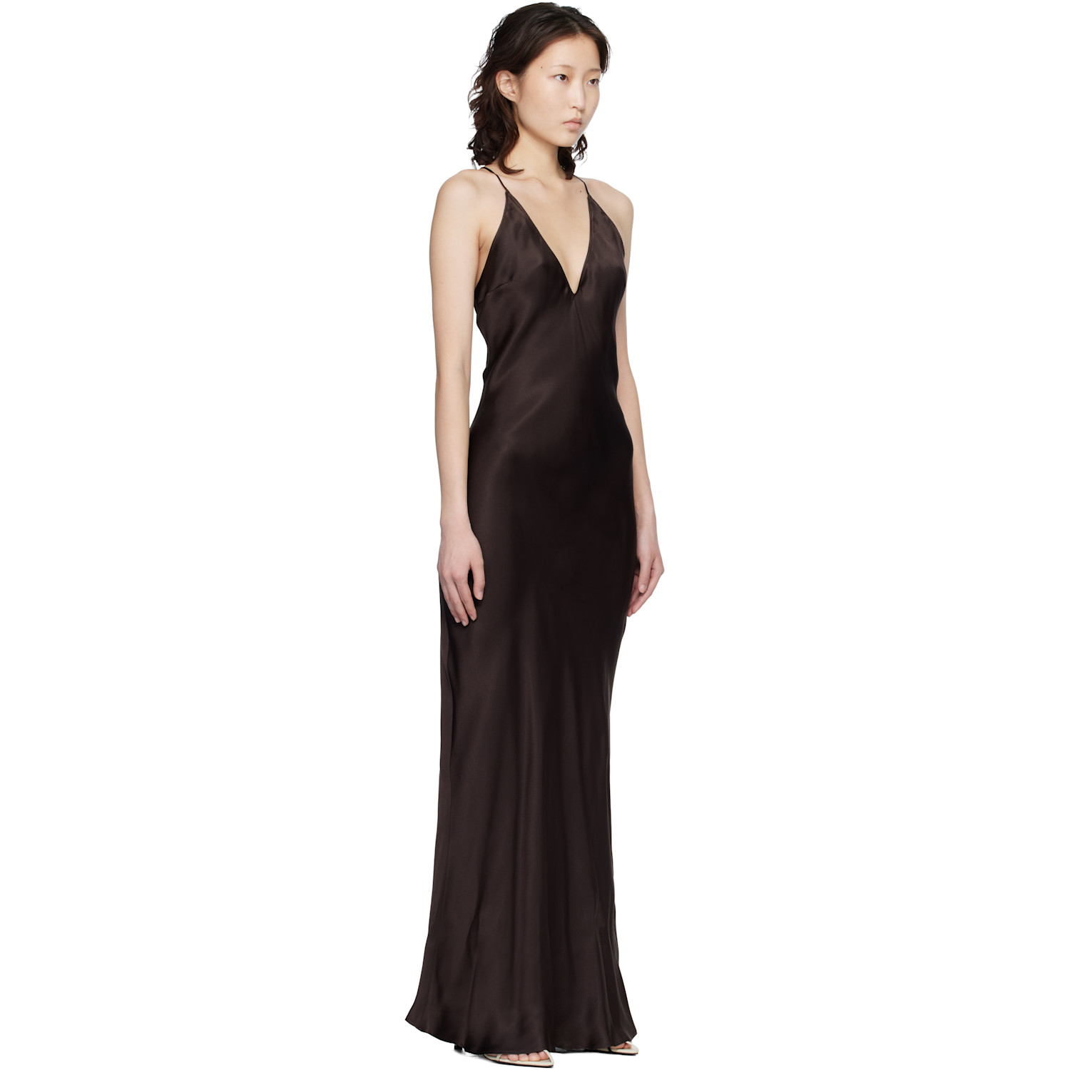  Anine Bing Brown Laurel Maxi Dress 