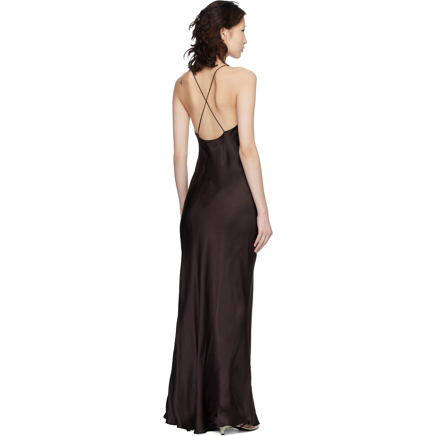  Anine Bing Brown Laurel Maxi Dress 
