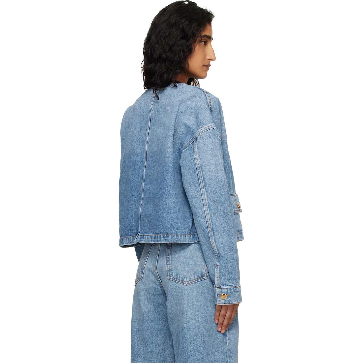  Anine Bing Blue Blanche Jacket 