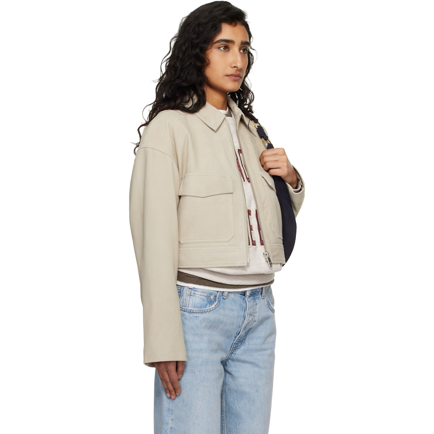  Anine Bing Taupe Christian Jacket 