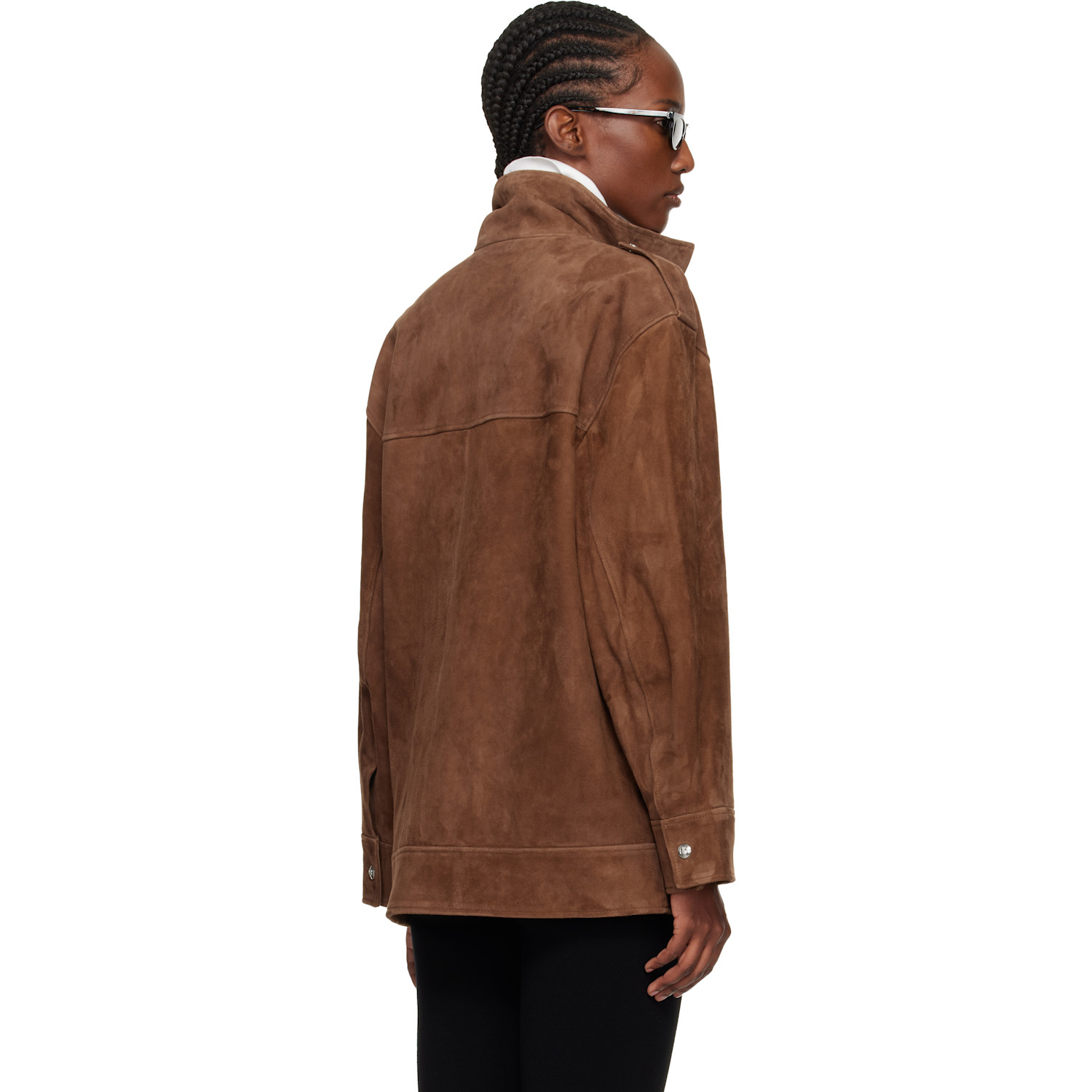  Anine Bing Tan Roux Suede Jacket 