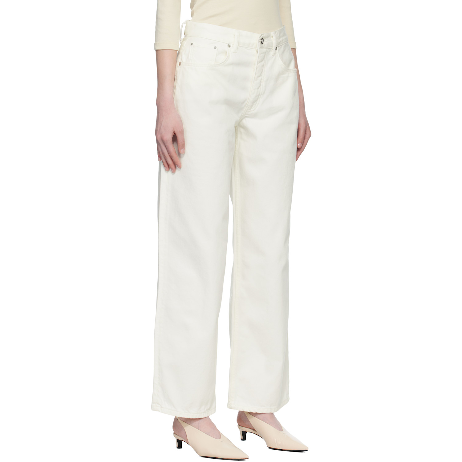  Anine Bing Off-white Manon Jeans 