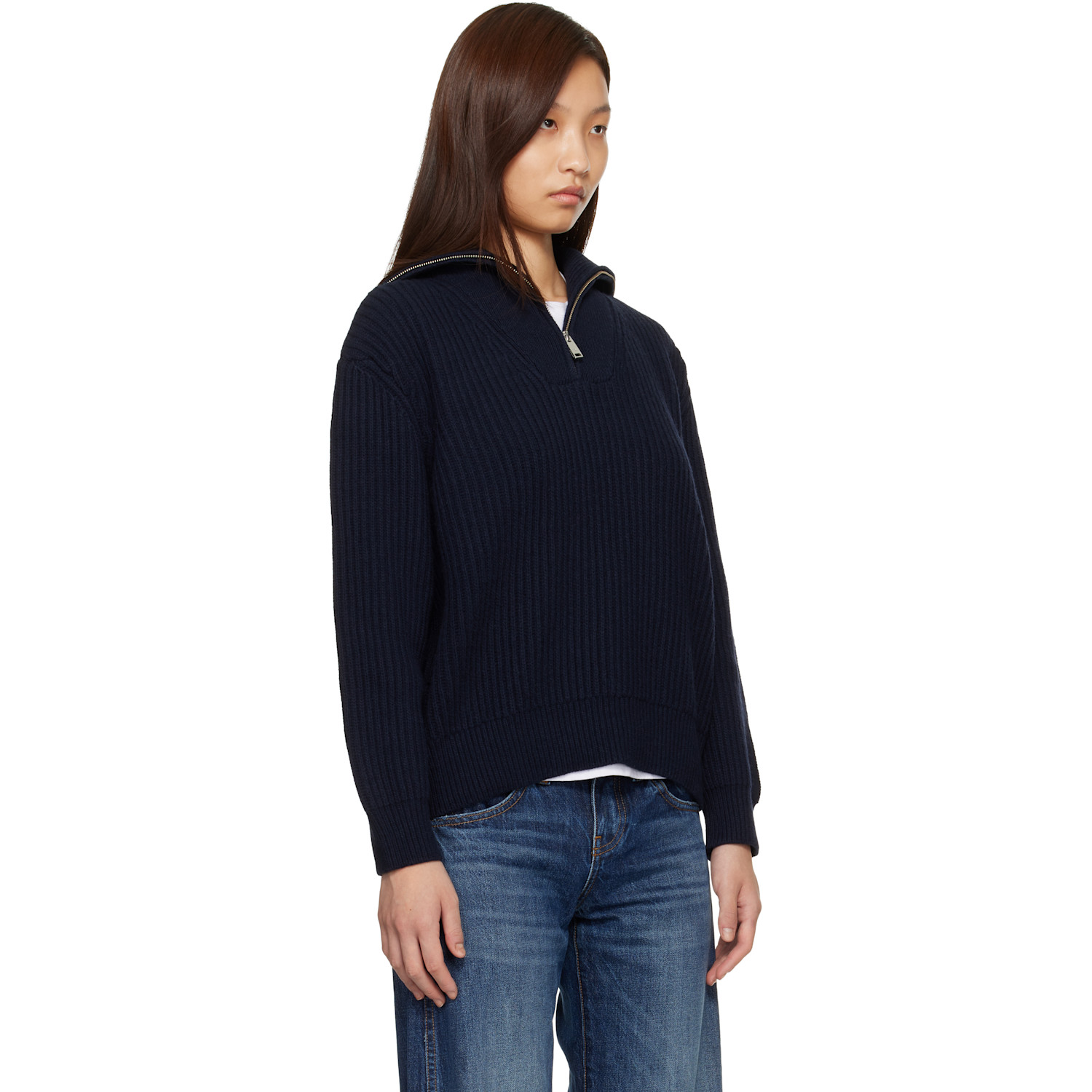  Anine Bing Navy Sammy Track Jacket 