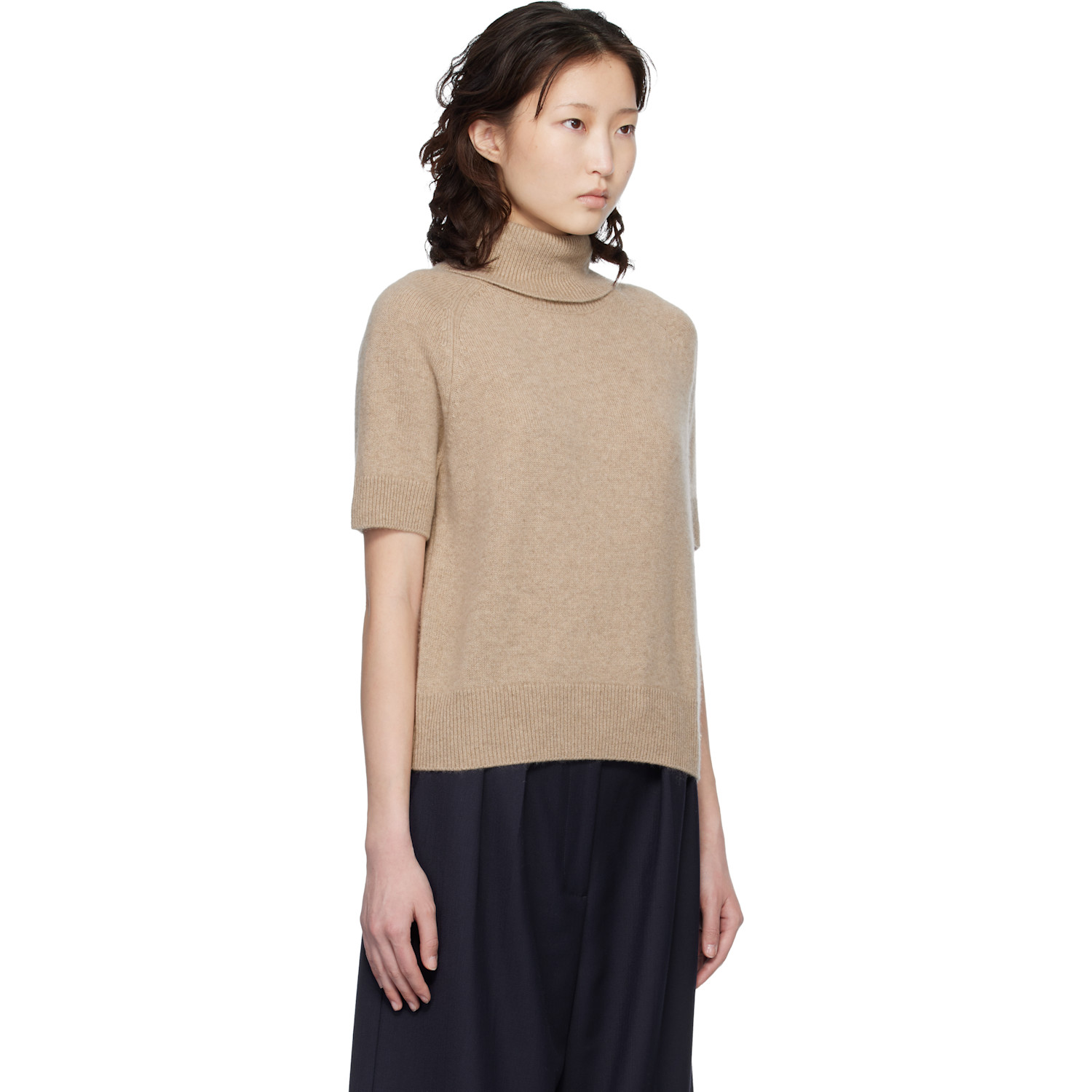  Anine Bing Taupe Jackson Turtleneck 