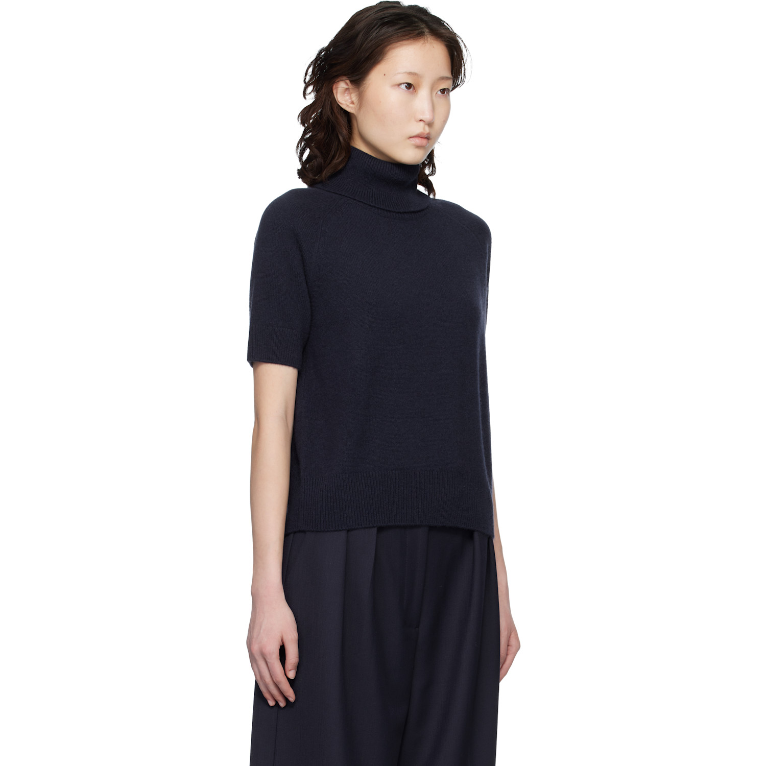  Anine Bing Navy Jackson Turtleneck 