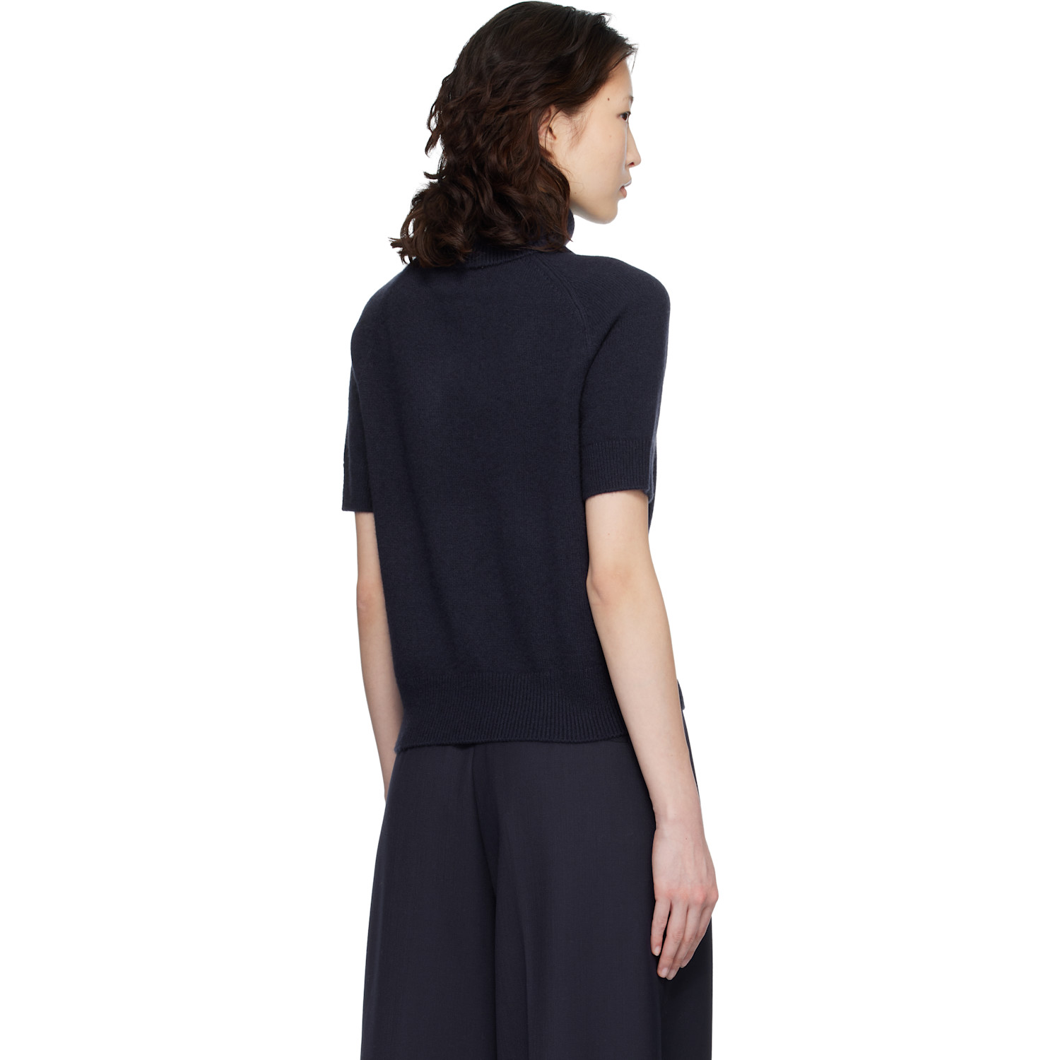  Anine Bing Navy Jackson Turtleneck 