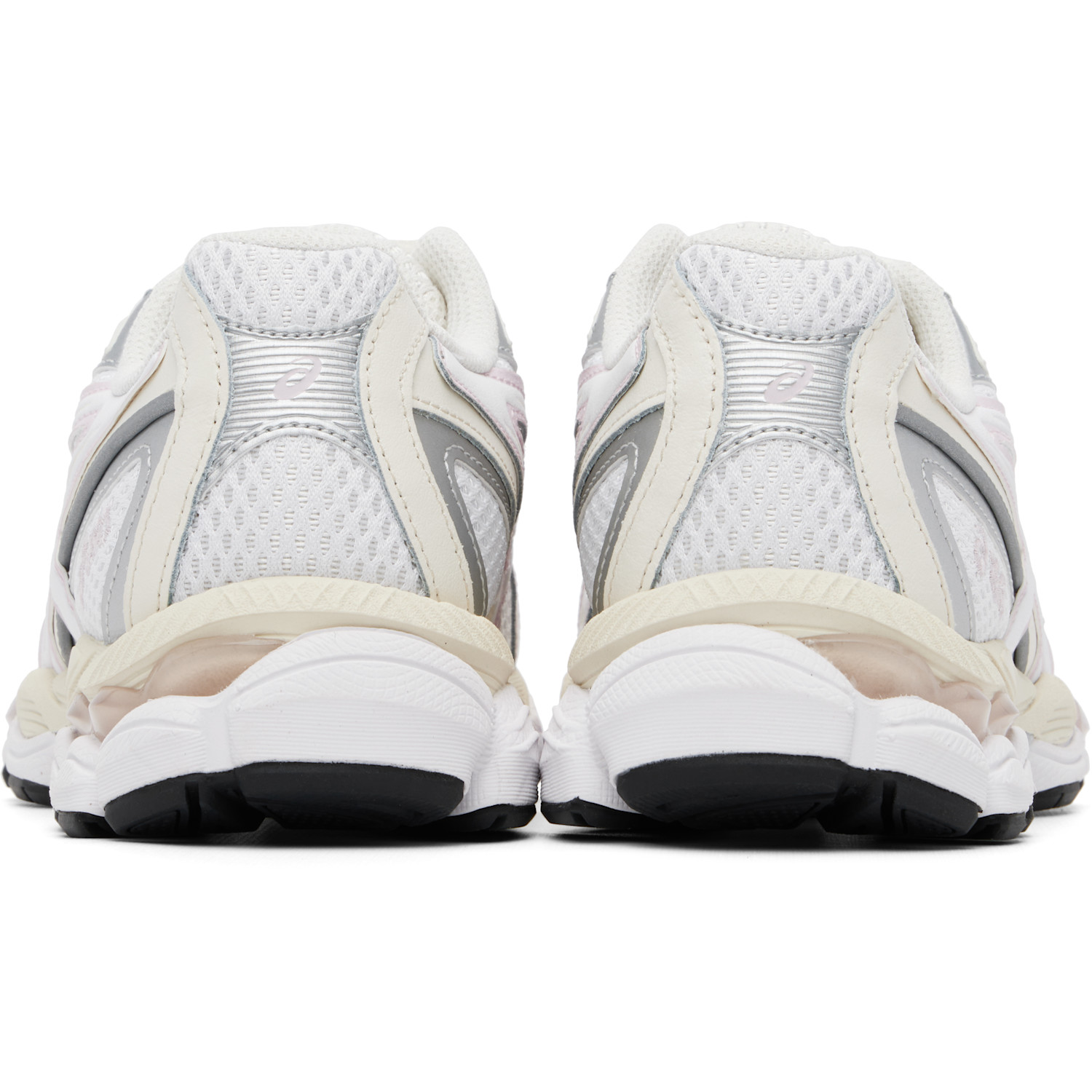  Asics White & Pink Gel-nyc 2055 Sneakers 