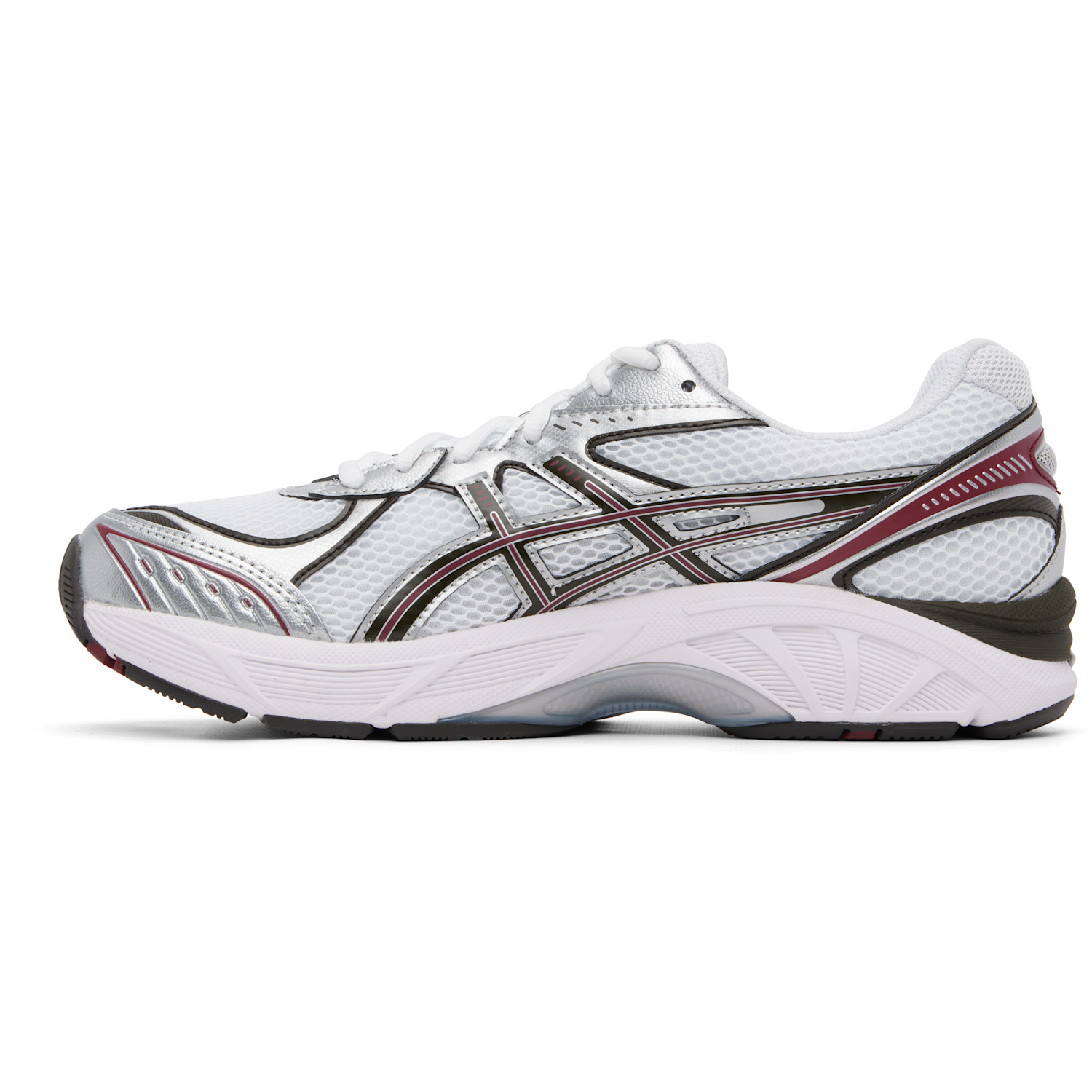  Asics White & Burgundy Gt-2160 Sneakers 