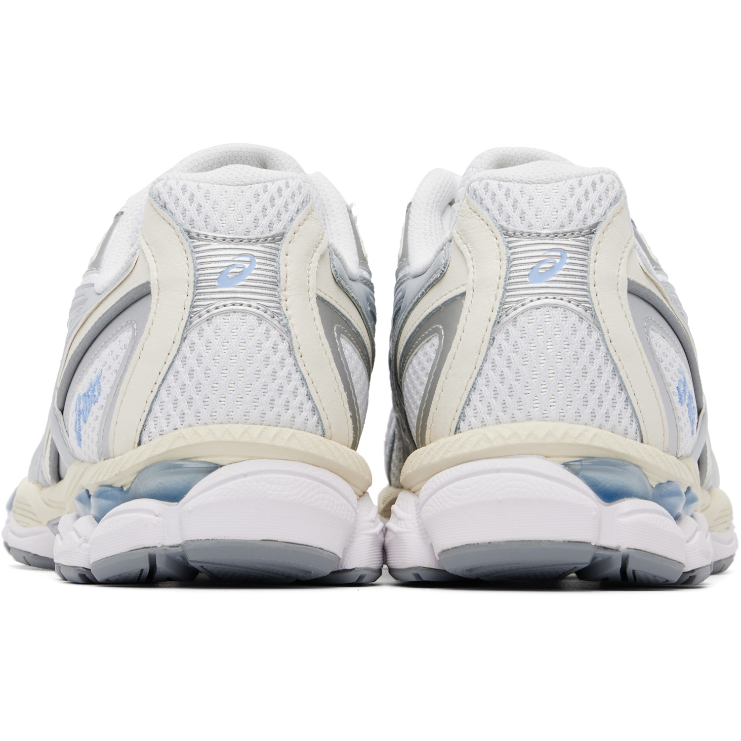  Asics White & Gray Gel-nyc 2055 Sneakers 