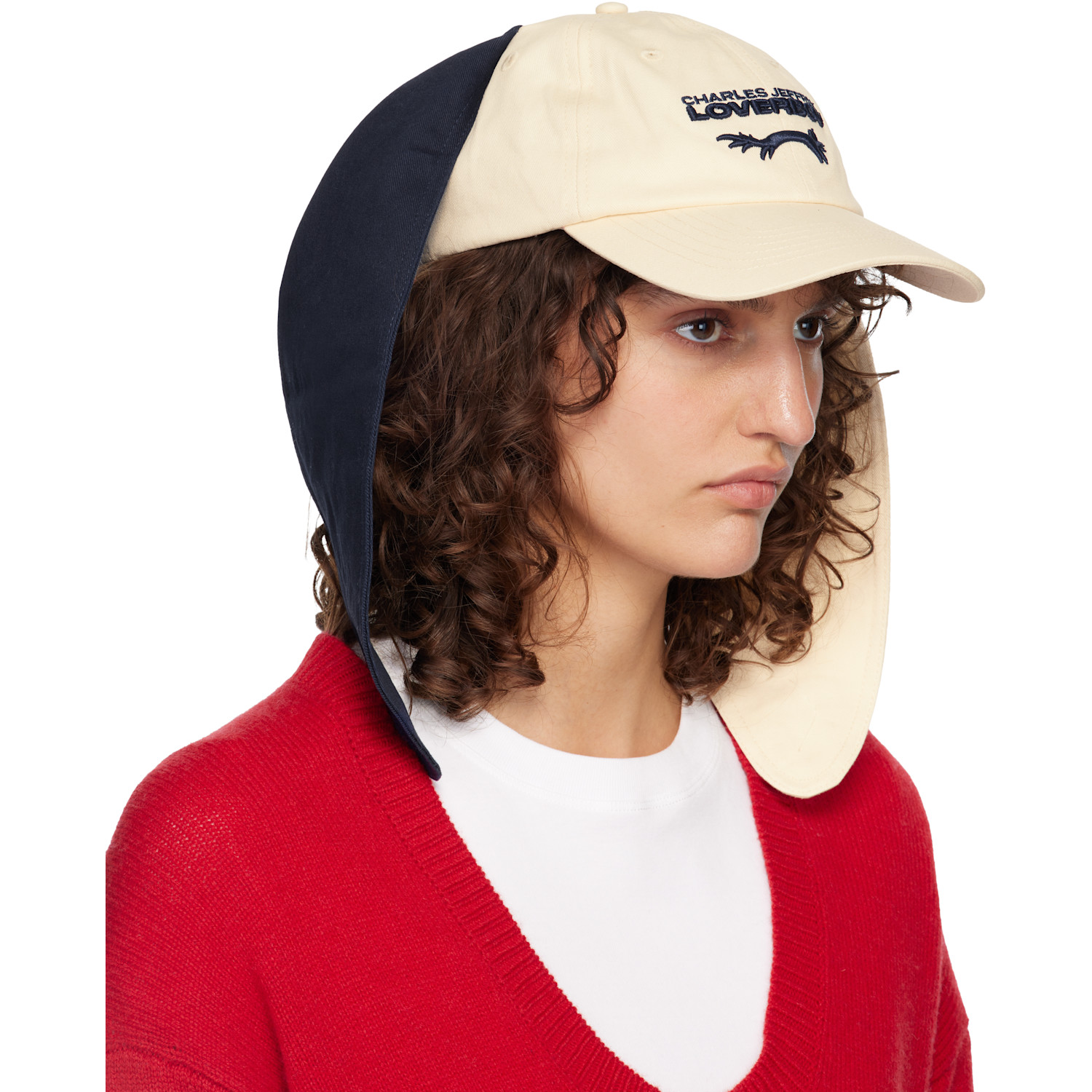  Charles Jeffrey Loverboy Off-white Colour Block Bunny Cap 