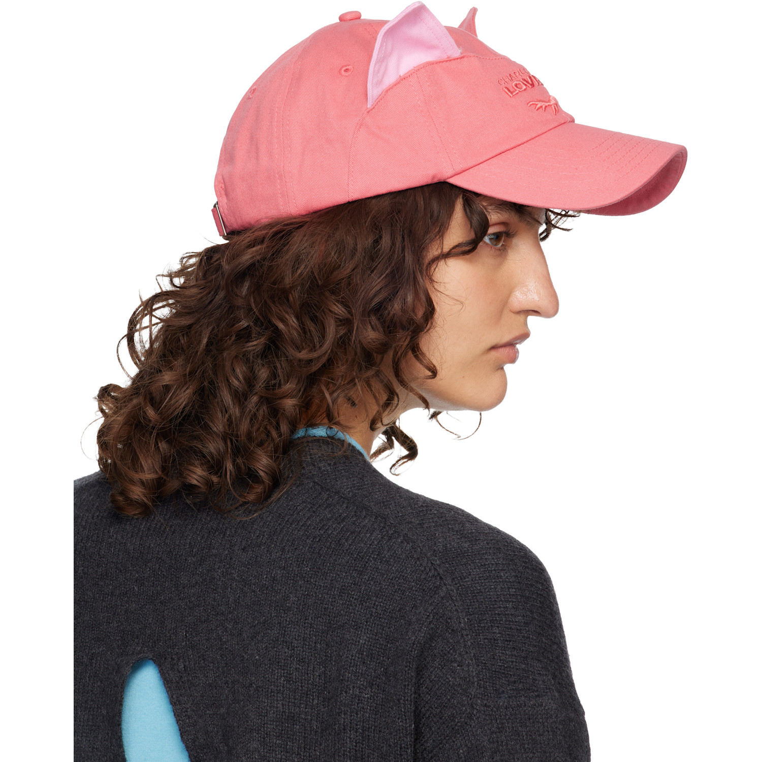 Charles Jeffrey Loverboy Pink Colour Block Ears Exclusive Cap 