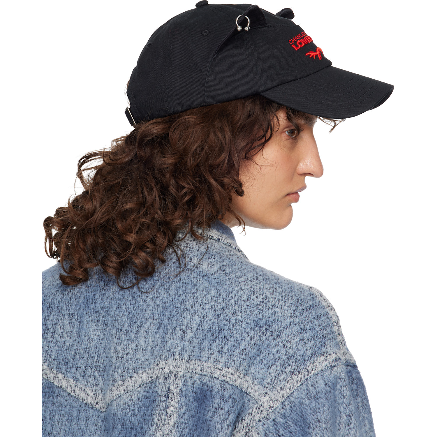 Charles Jeffrey Loverboy Black Pierced Ears Exclusive Cap 
