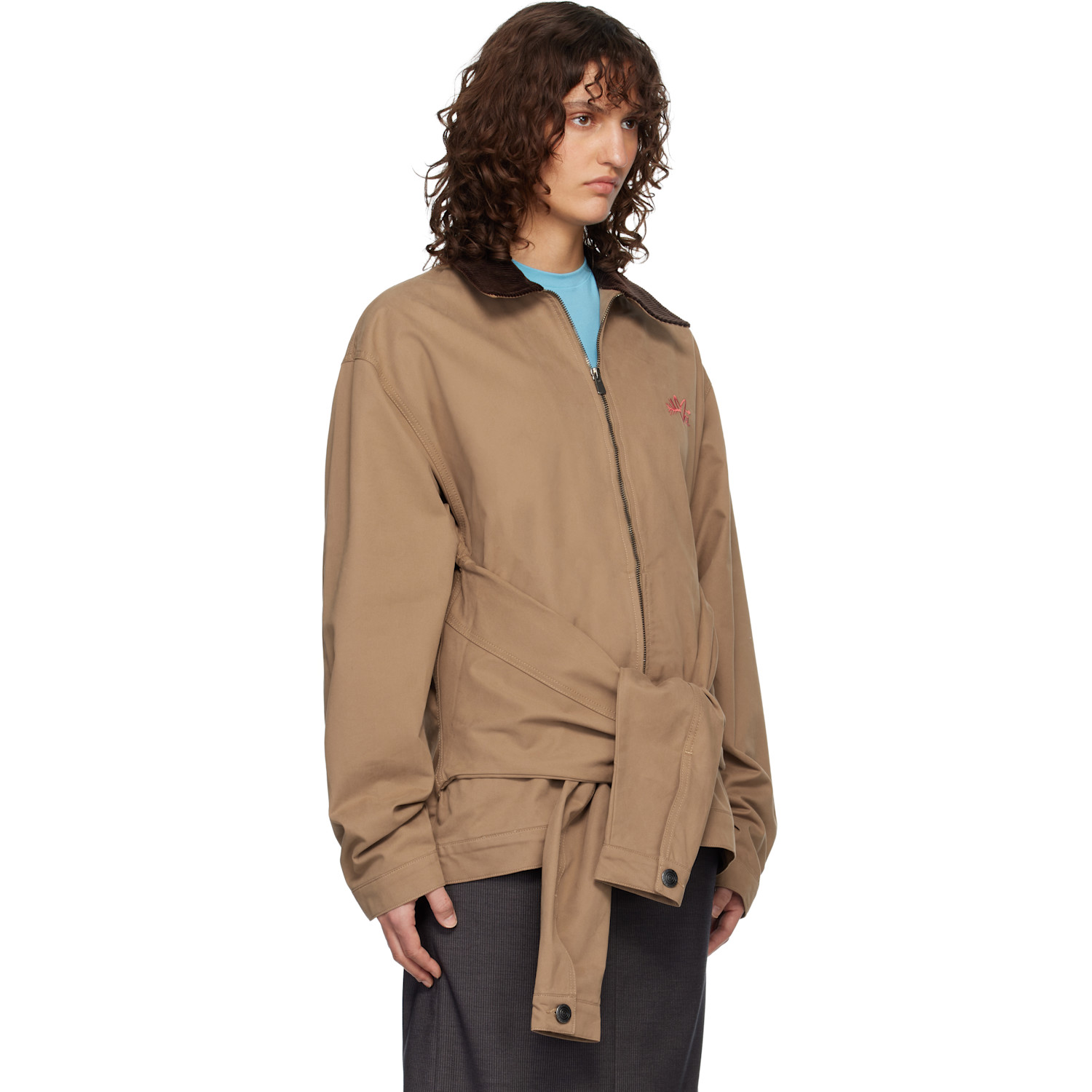  Charles Jeffrey Loverboy Tan Hug Jacket 