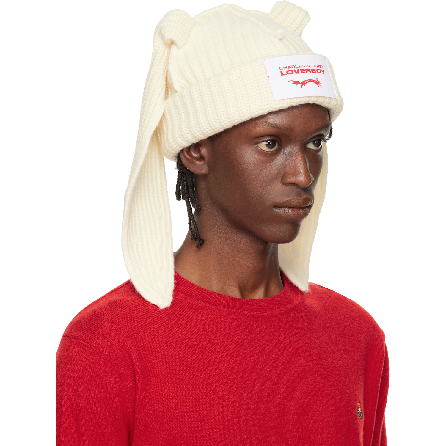  Charles Jeffrey Loverboy Off-white Chunky Rabbit Beanie 