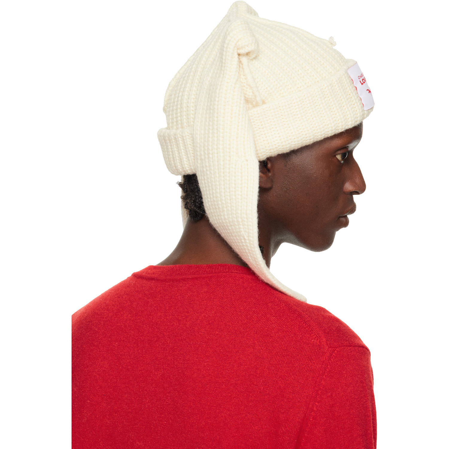  Charles Jeffrey Loverboy Off-white Chunky Rabbit Beanie 