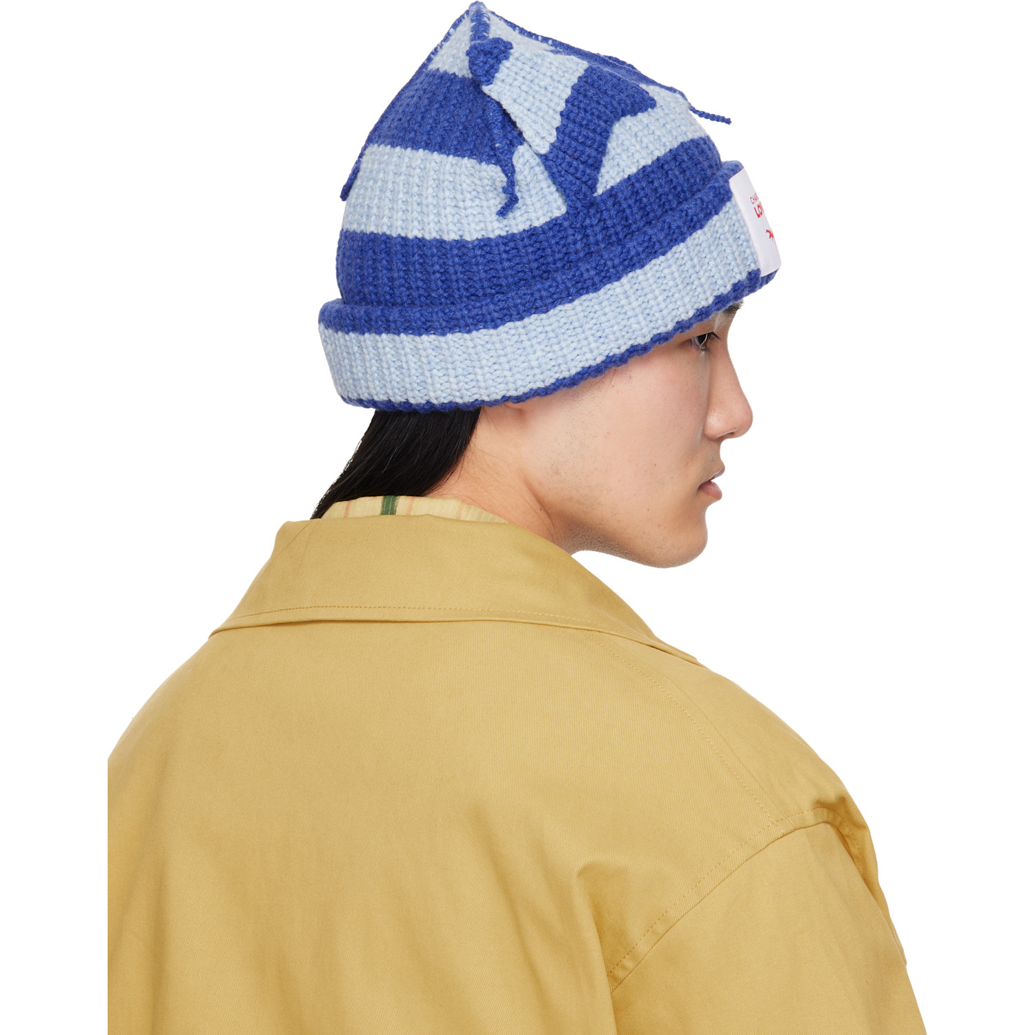  Charles Jeffrey Loverboy Blue Chunky Ears Beanie 