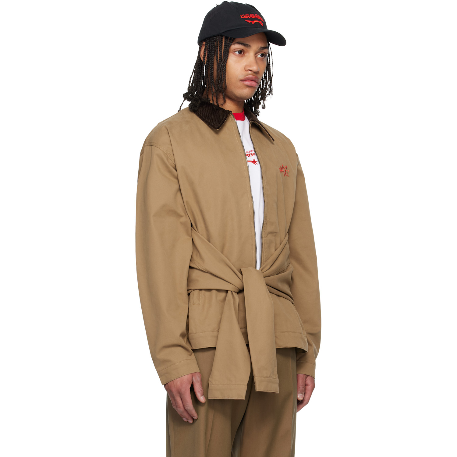  Charles Jeffrey Loverboy Tan Hug Jacket 