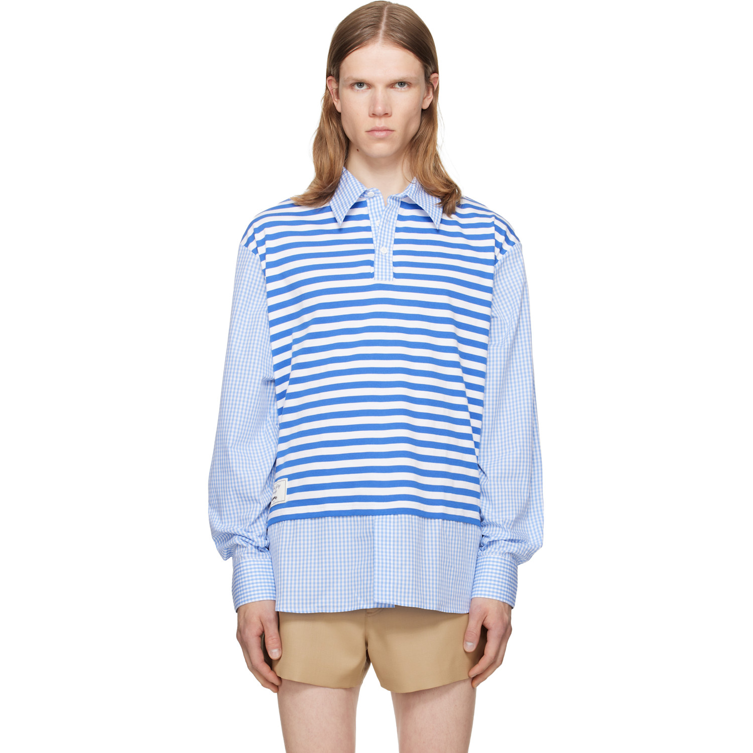 Charles Jeffrey LOVERBOY Blue Merge Shirt