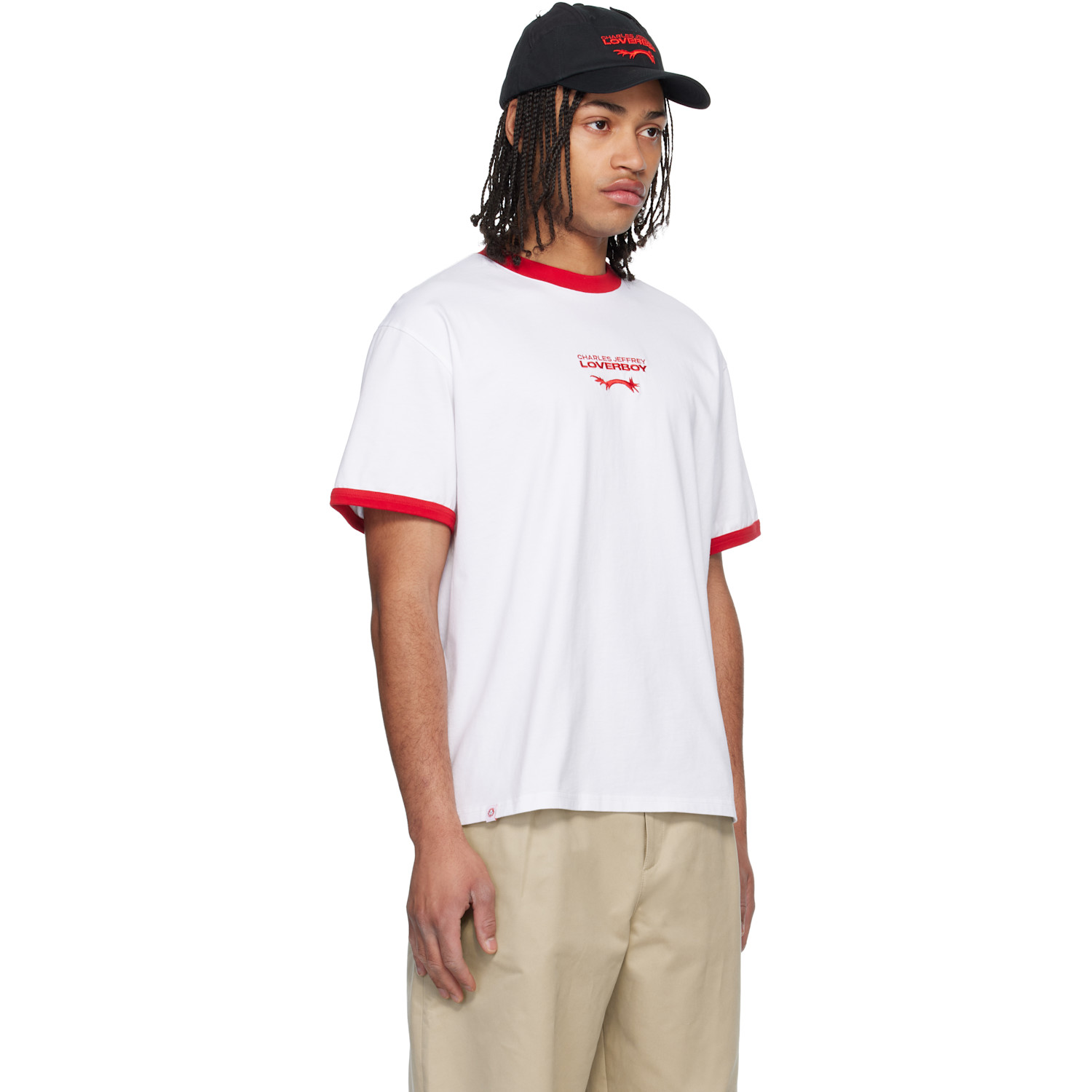  Charles Jeffrey Loverboy White Logo T-shirt 