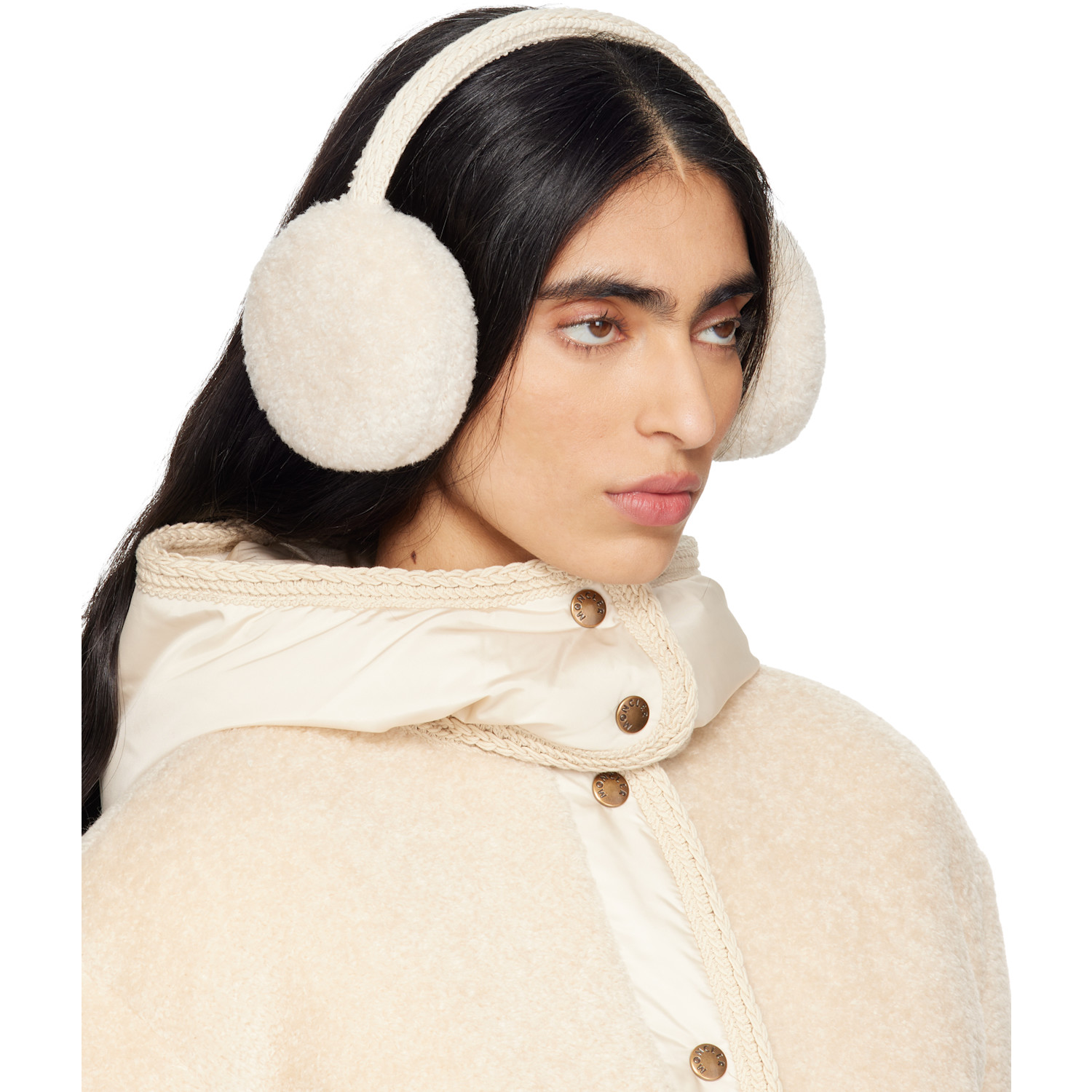  Moncler Off-white Teddy Ear Muffs 