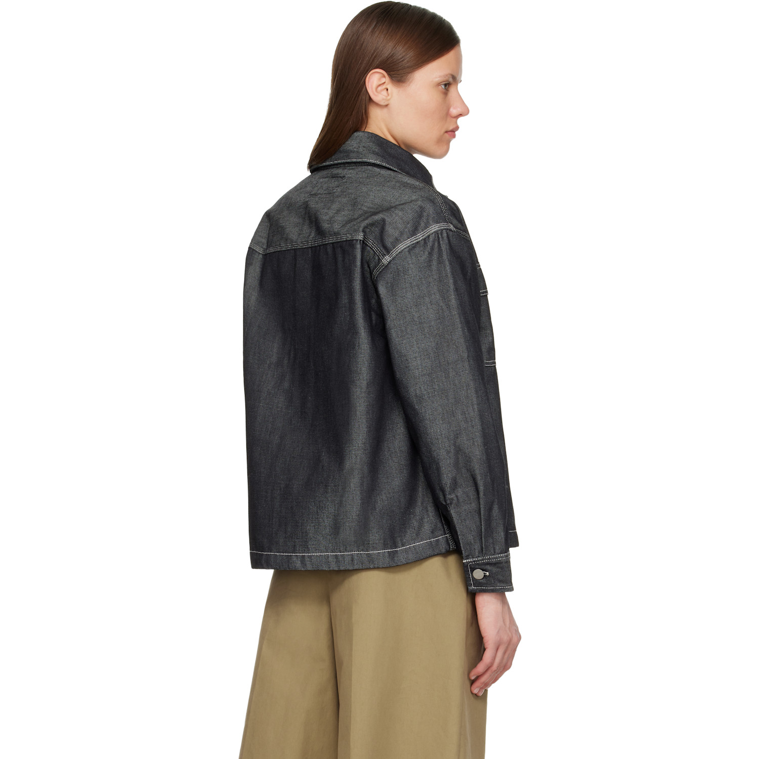  Carhartt Work In Progress Gray Louis Denim Jacket 