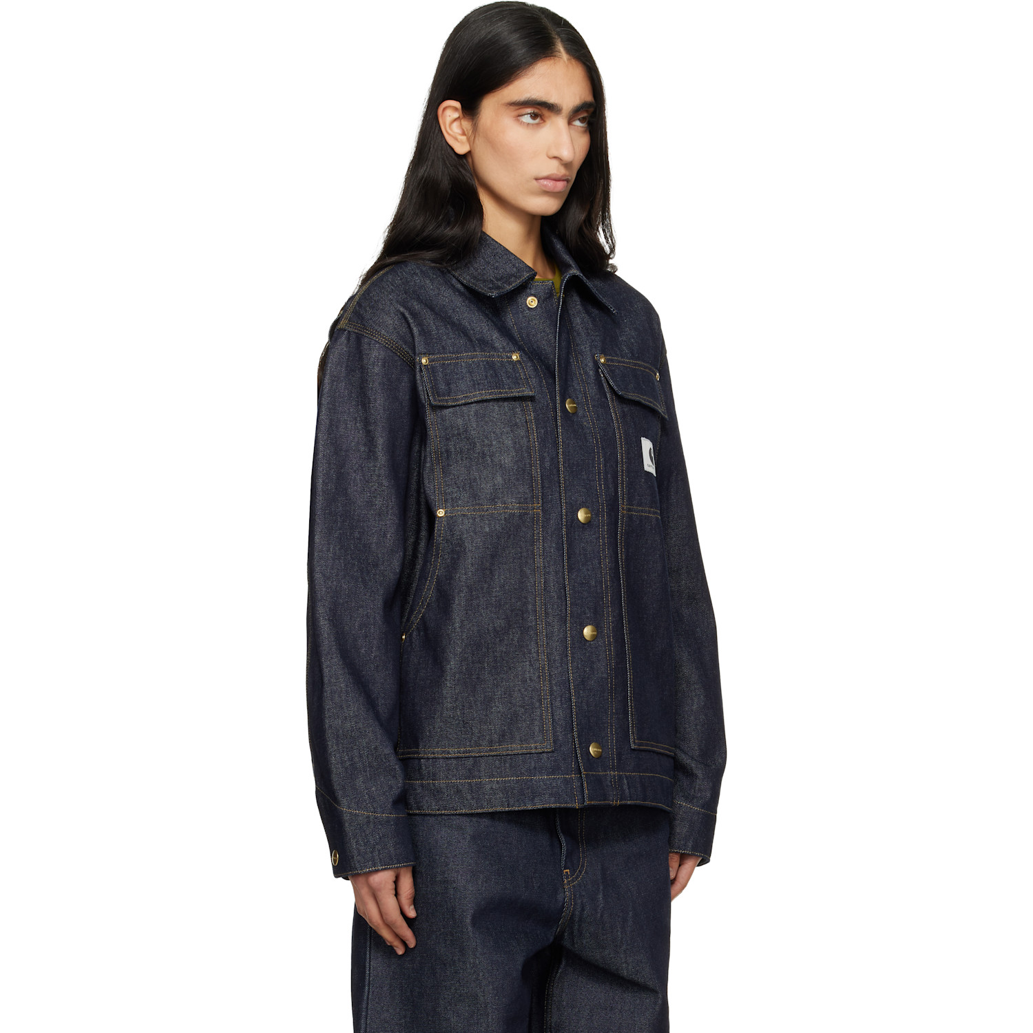  Carhartt Work In Progress Navy Og Arctic Denim Jacket 