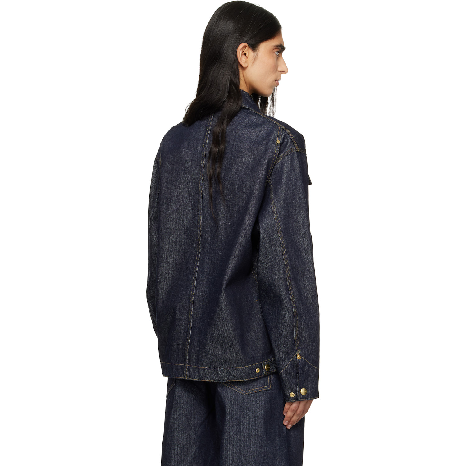  Carhartt Work In Progress Navy Og Arctic Denim Jacket 