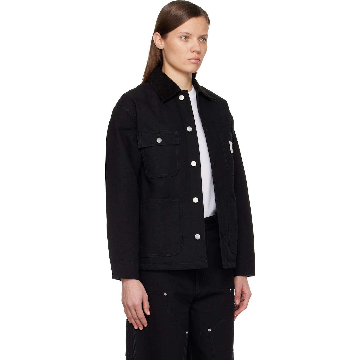  Carhartt Work In Progress Black Og Michigan Chore Jacket 