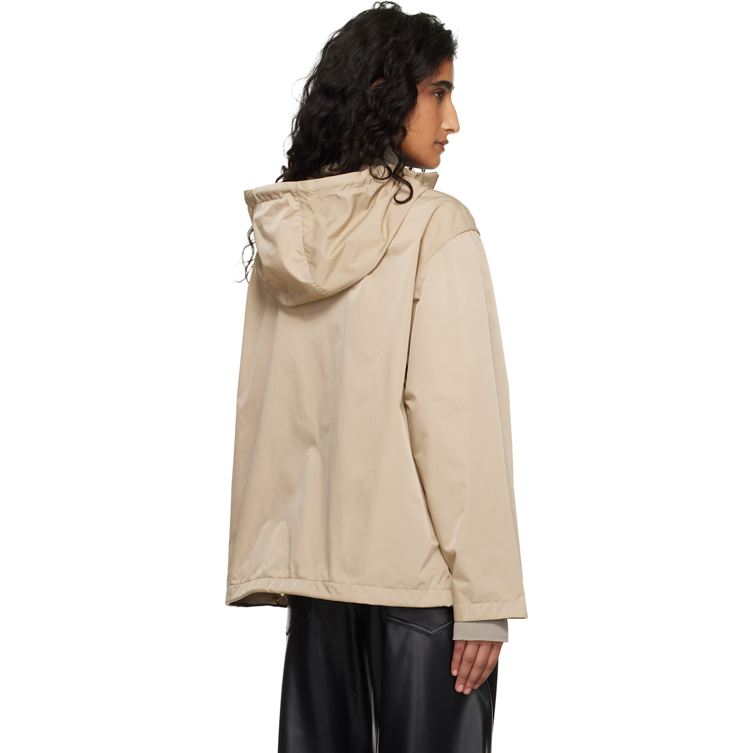  Moncler Beige Cassiopea Hooded Jacket 