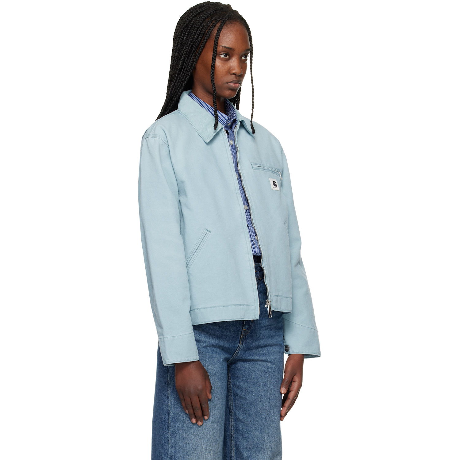  Carhartt Work In Progress Blue Og Detroit Jacket 