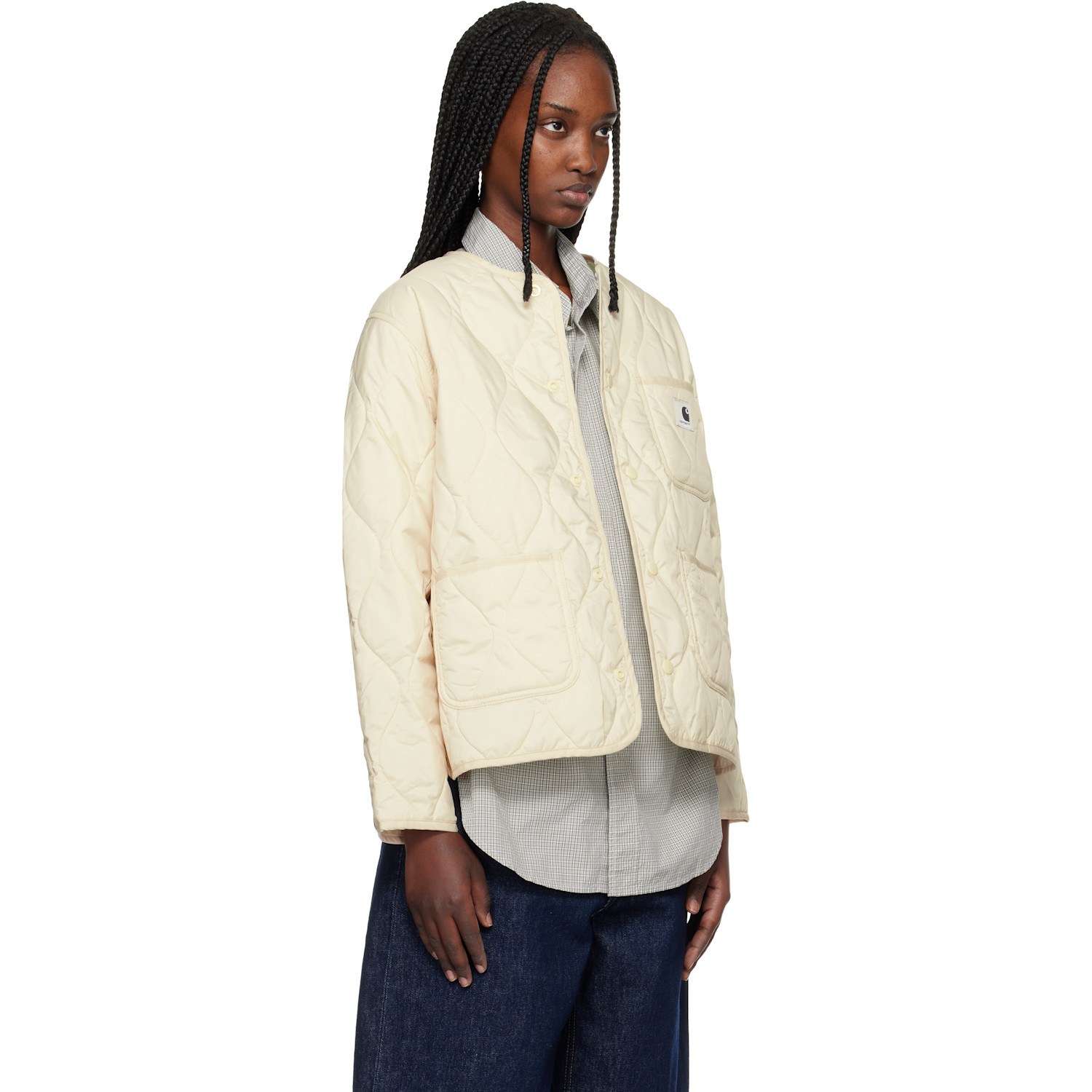  Carhartt Work In Progress Beige Skyler Liner Jacket 