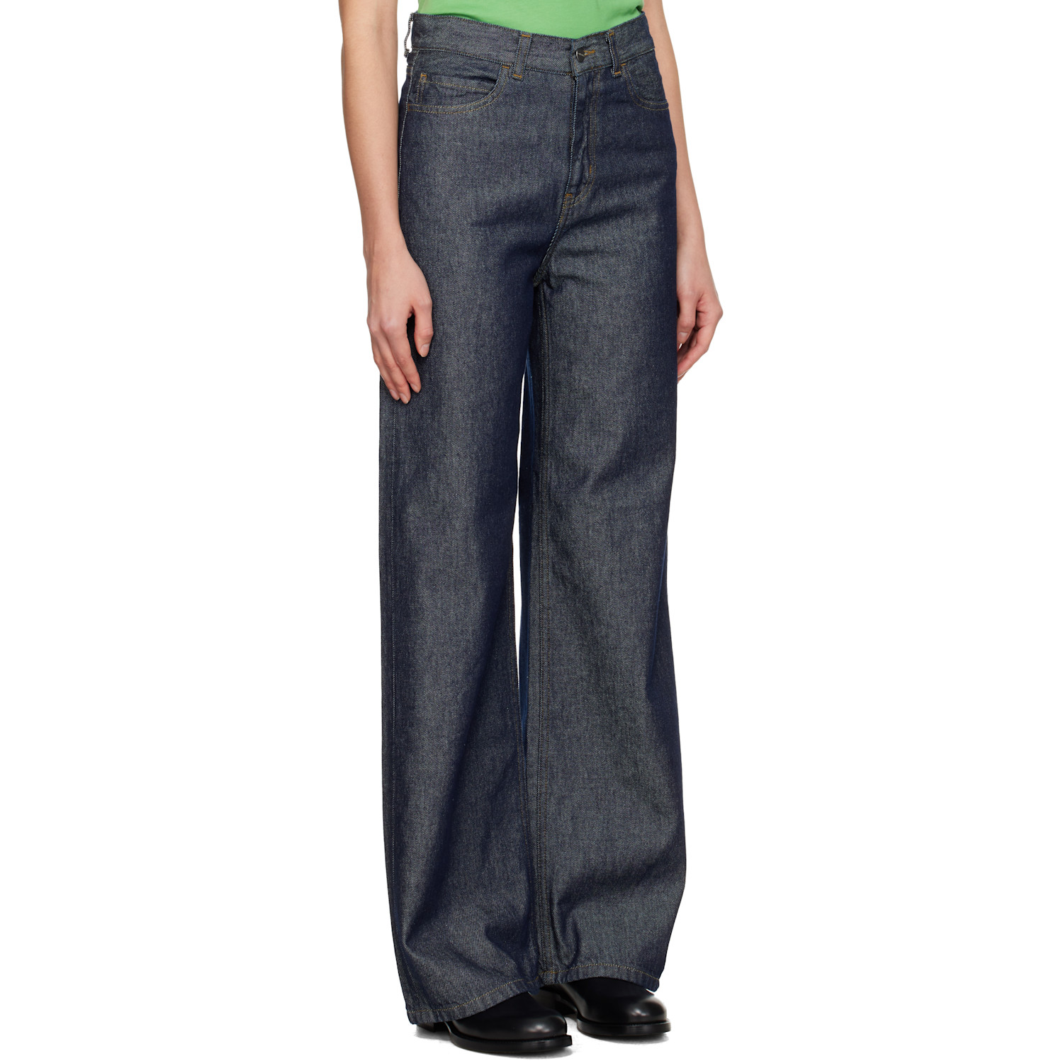  Carhartt Work In Progress Blue Denim Jane Jeans 