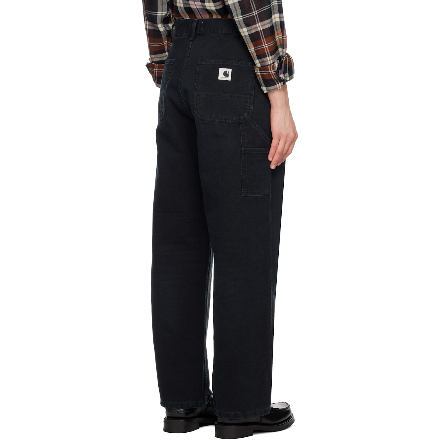  Carhartt Work In Progress Black Brandon Single Knee Jeans 