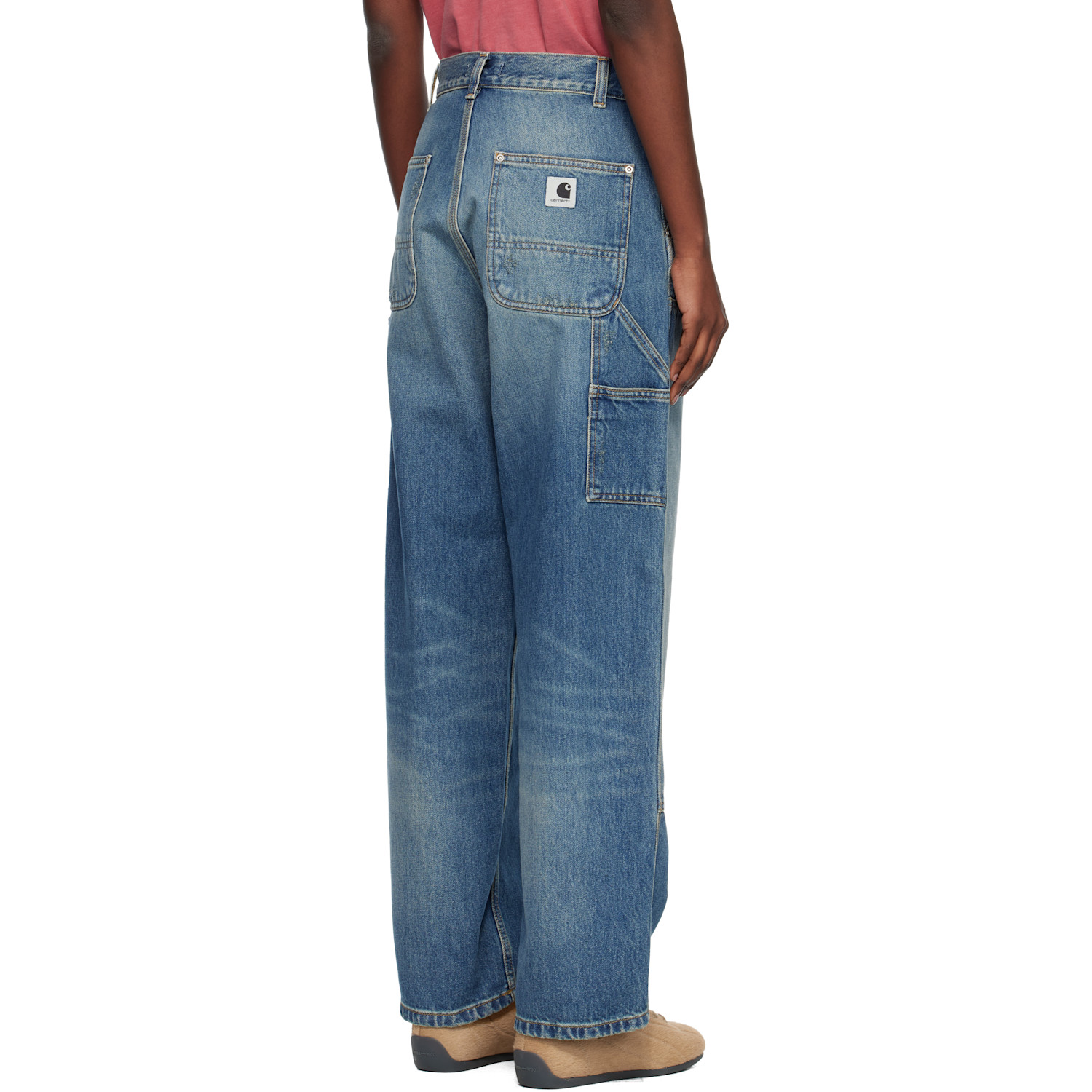  Carhartt Work In Progress Blue Brandon Double Knee Jeans 