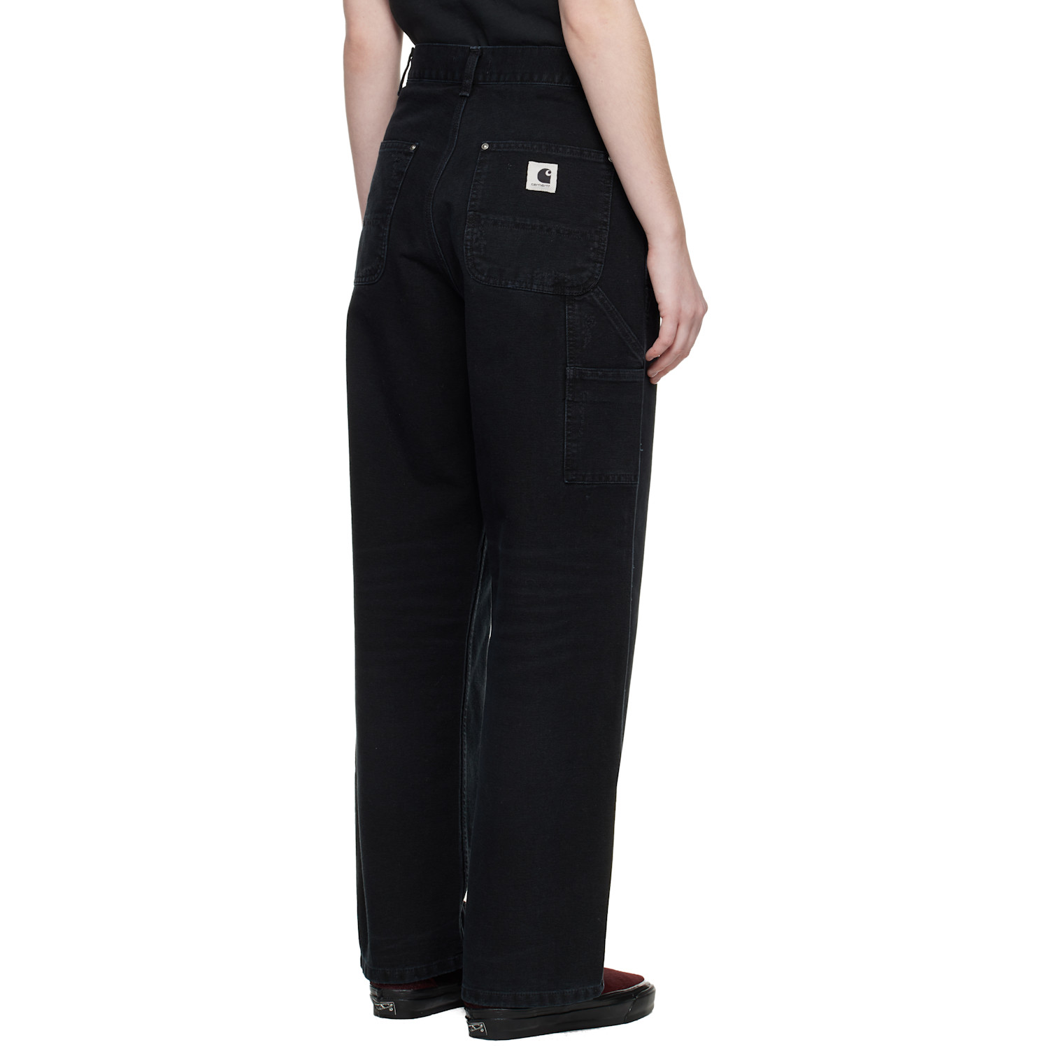  Carhartt Work In Progress Black Brandon Double Knee Trousers 