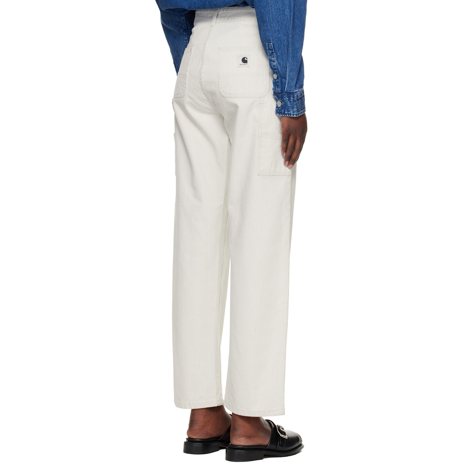  Carhartt Work In Progress Off-white Mercer Stripe Jeans 