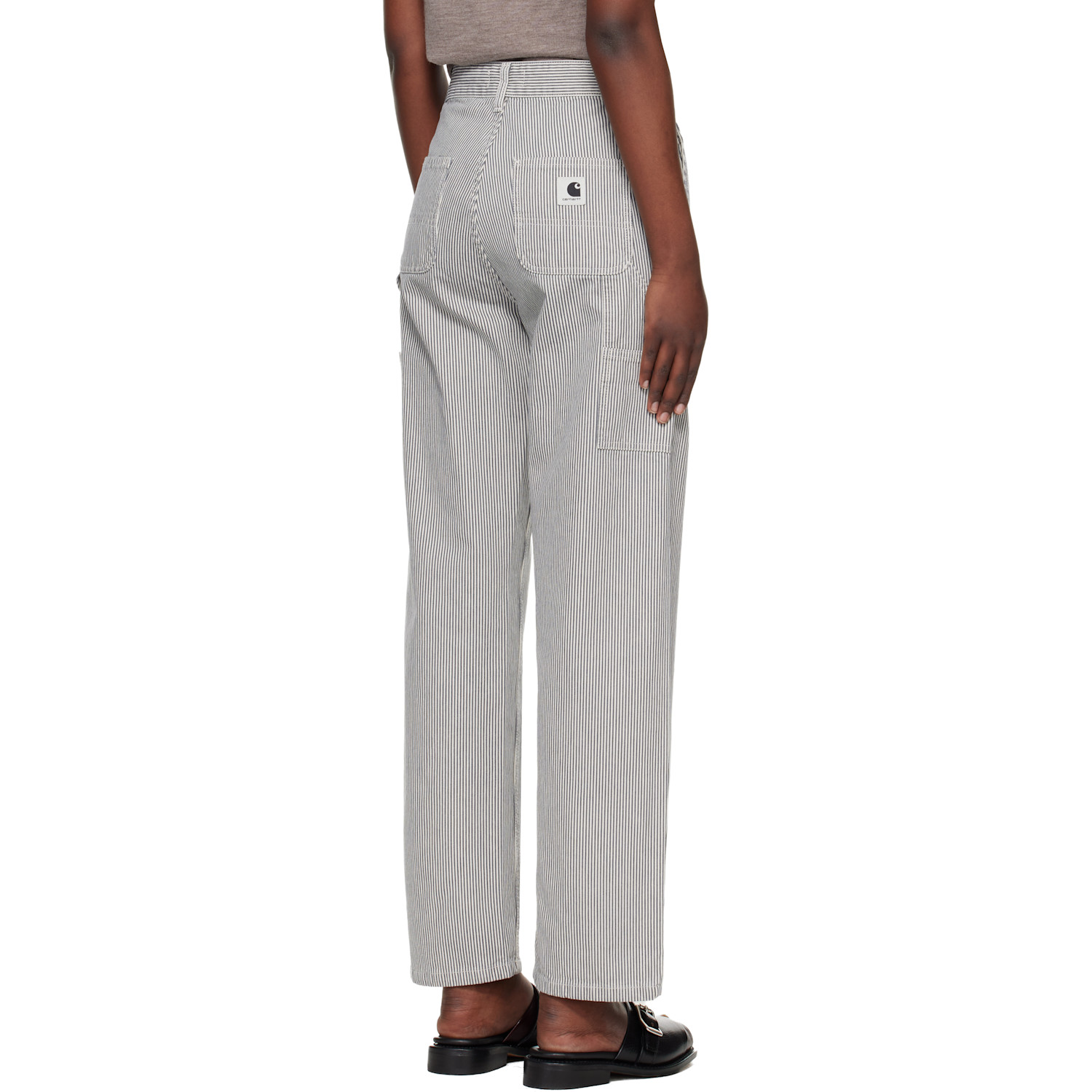  Carhartt Work In Progress Gray Mercer Stripe Jeans 