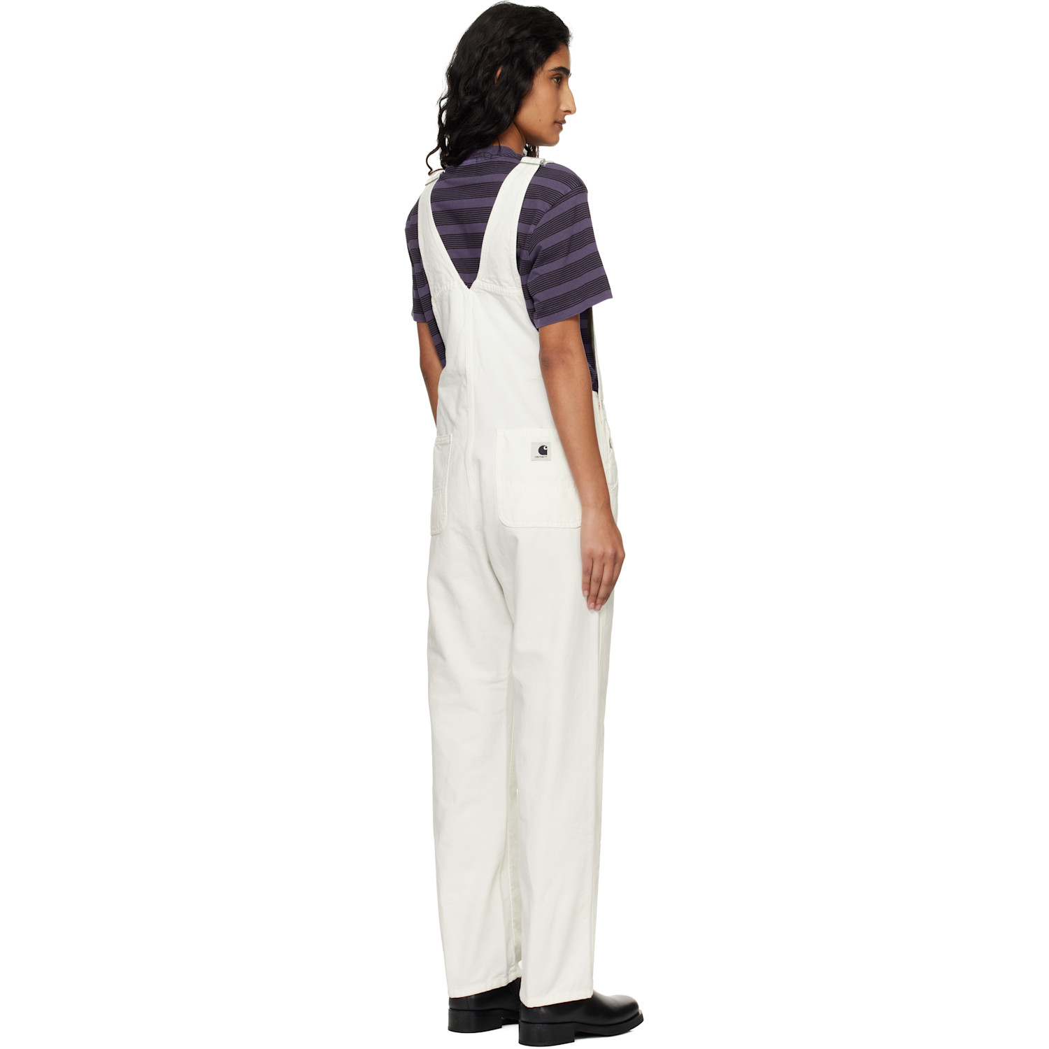  Carhartt Work In Progress White Bib Straight Overalls 