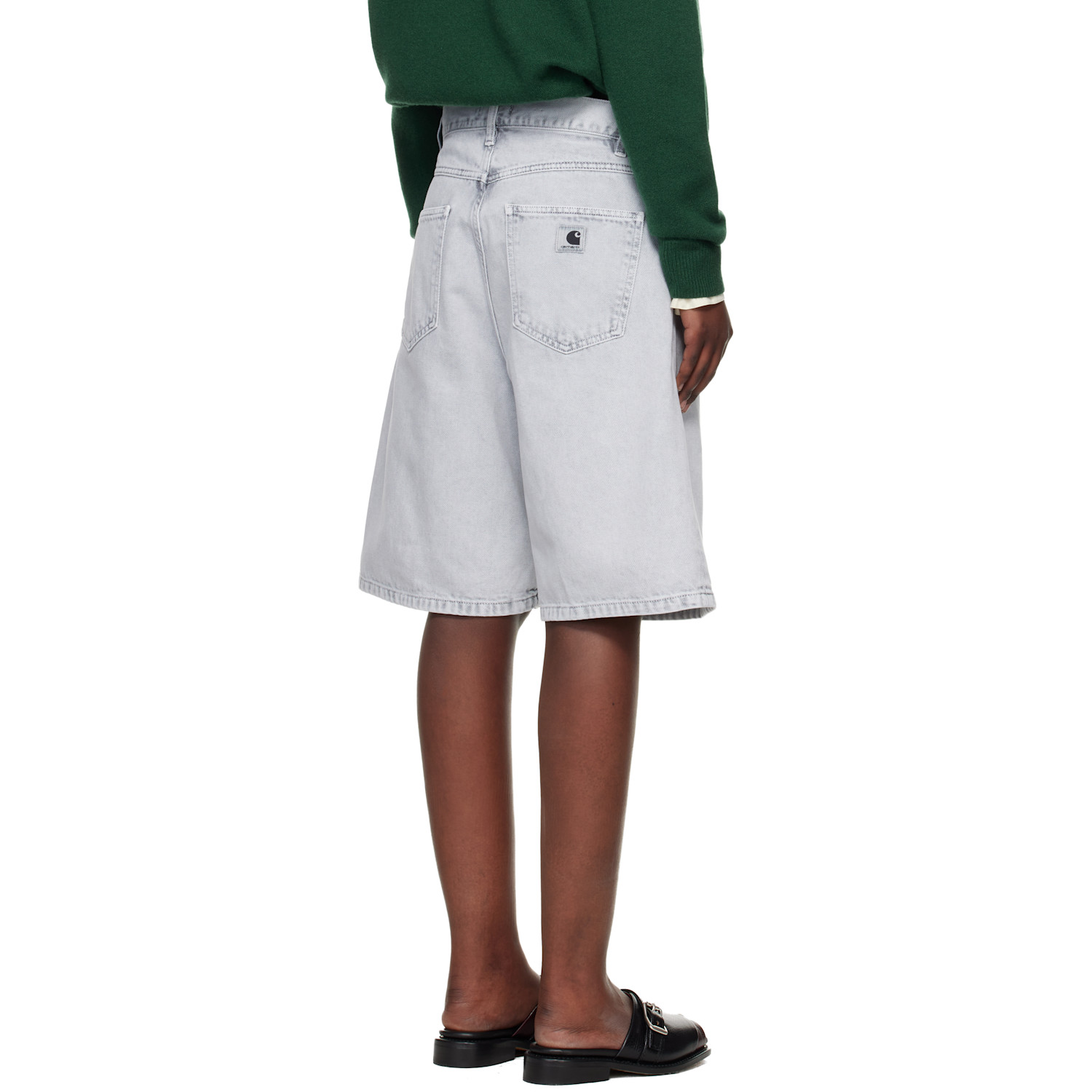  Carhartt Work In Progress Gray Brandon Denim Shorts 