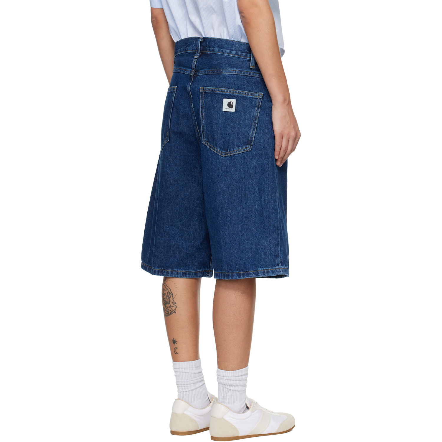  Carhartt Work In Progress Blue Brandon Denim Shorts 