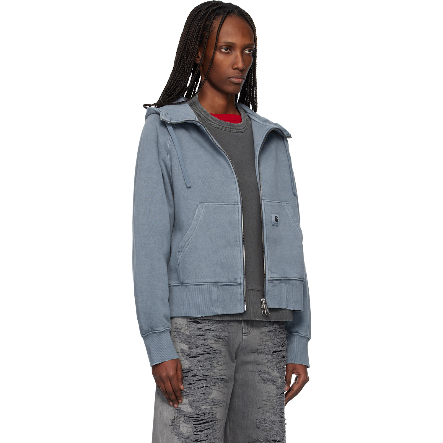  Carhartt Work In Progress Blue Torion Hoodie 