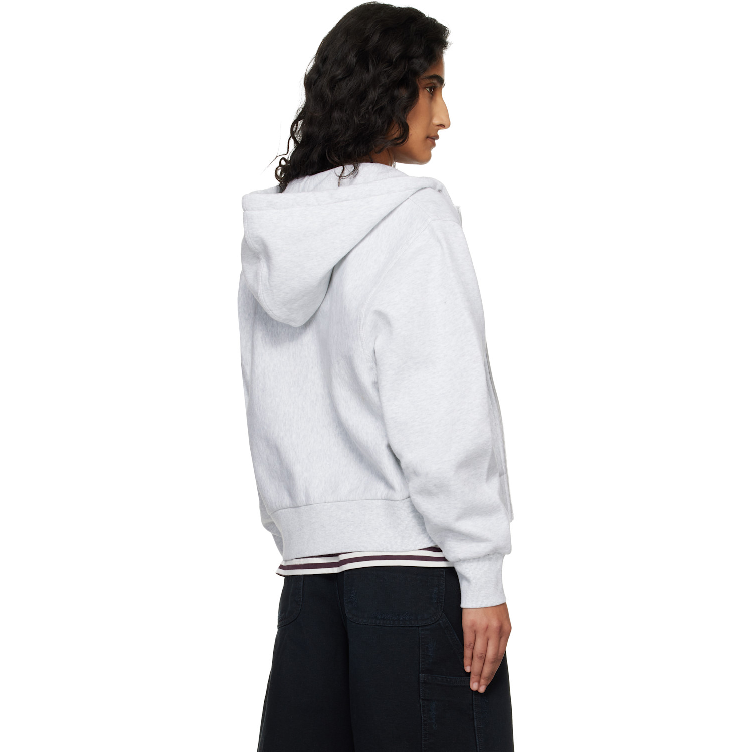  Carhartt Work In Progress Gray American Script Hoodie 