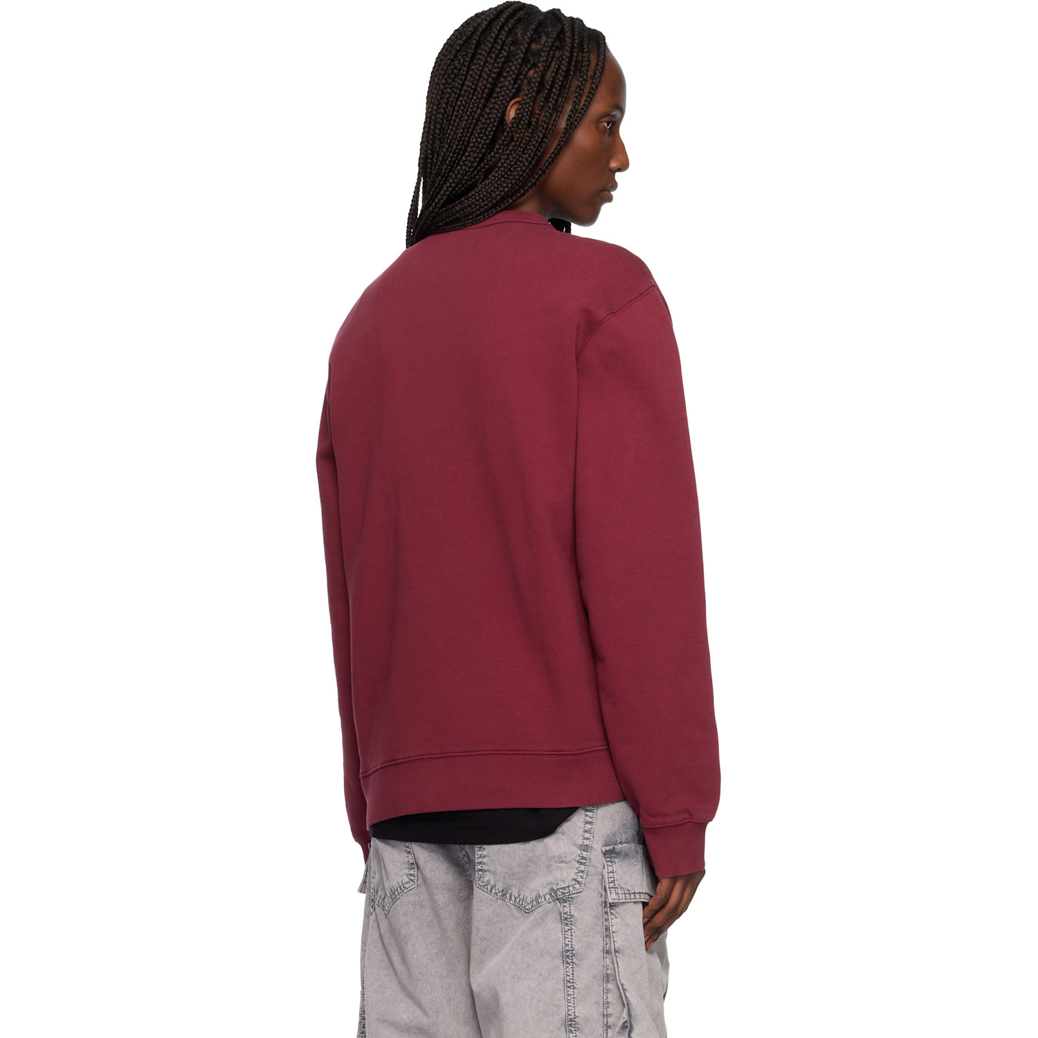  Carhartt Work In Progress Red Faded Pond Corps Sweatshirt 