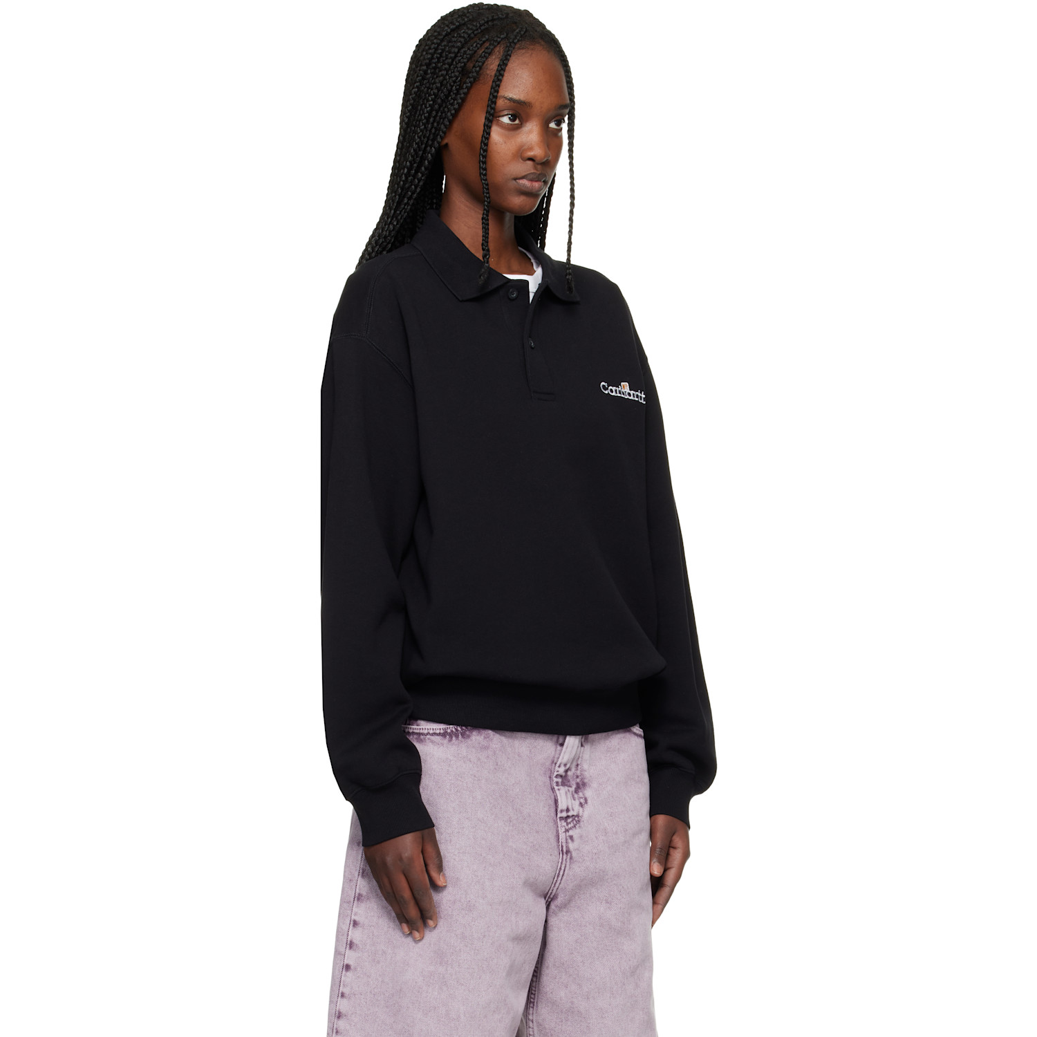  Carhartt Work In Progress Black Wip Label Polo 