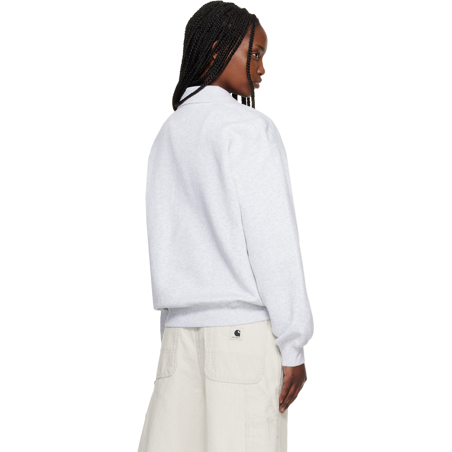  Carhartt Work In Progress Gray Wip Label Polo 