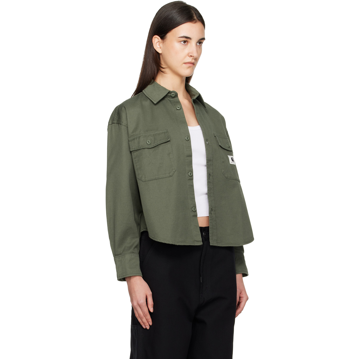  Carhartt Work In Progress Green Kelly Shirt 