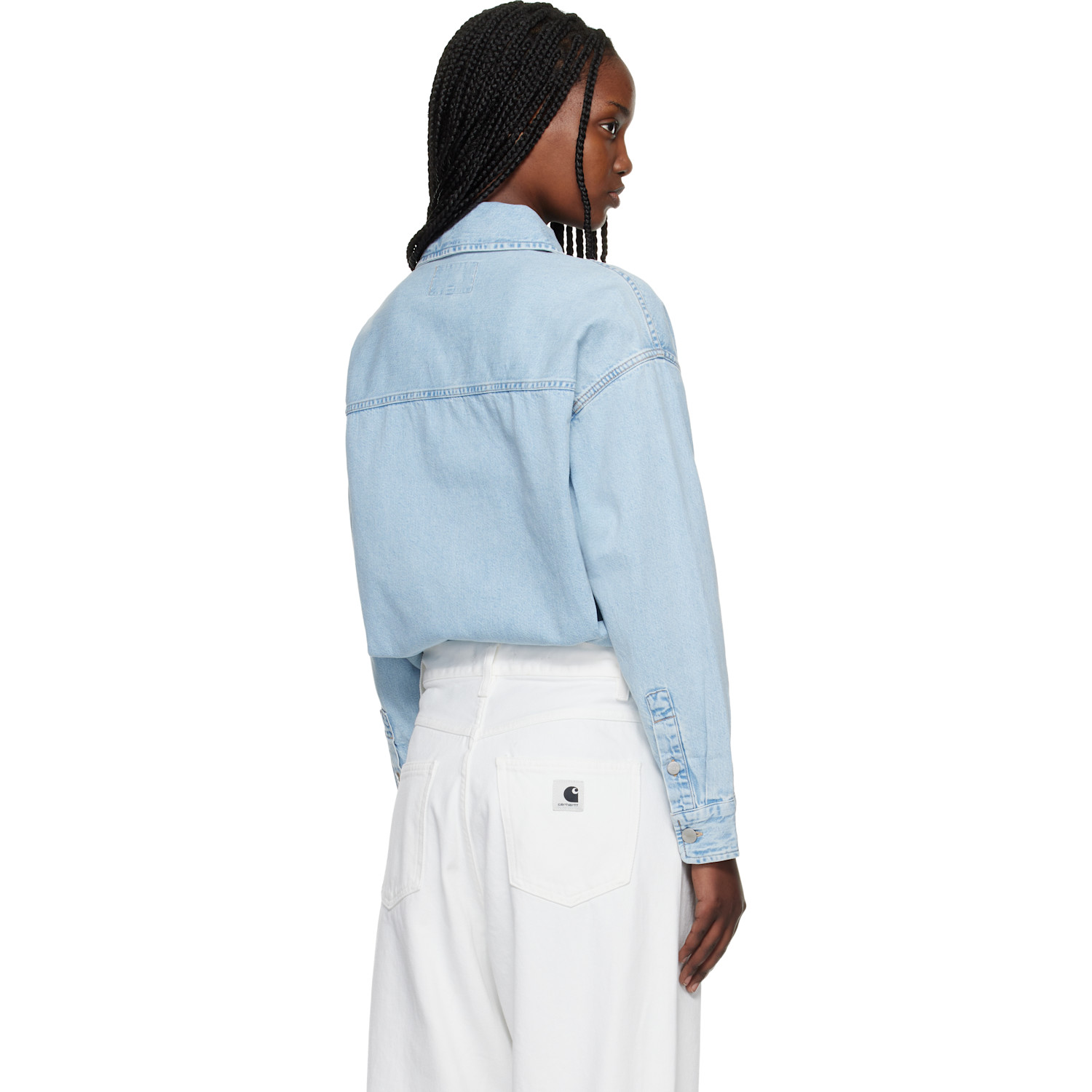  Carhartt Work In Progress Blue Alta Denim Shirt 