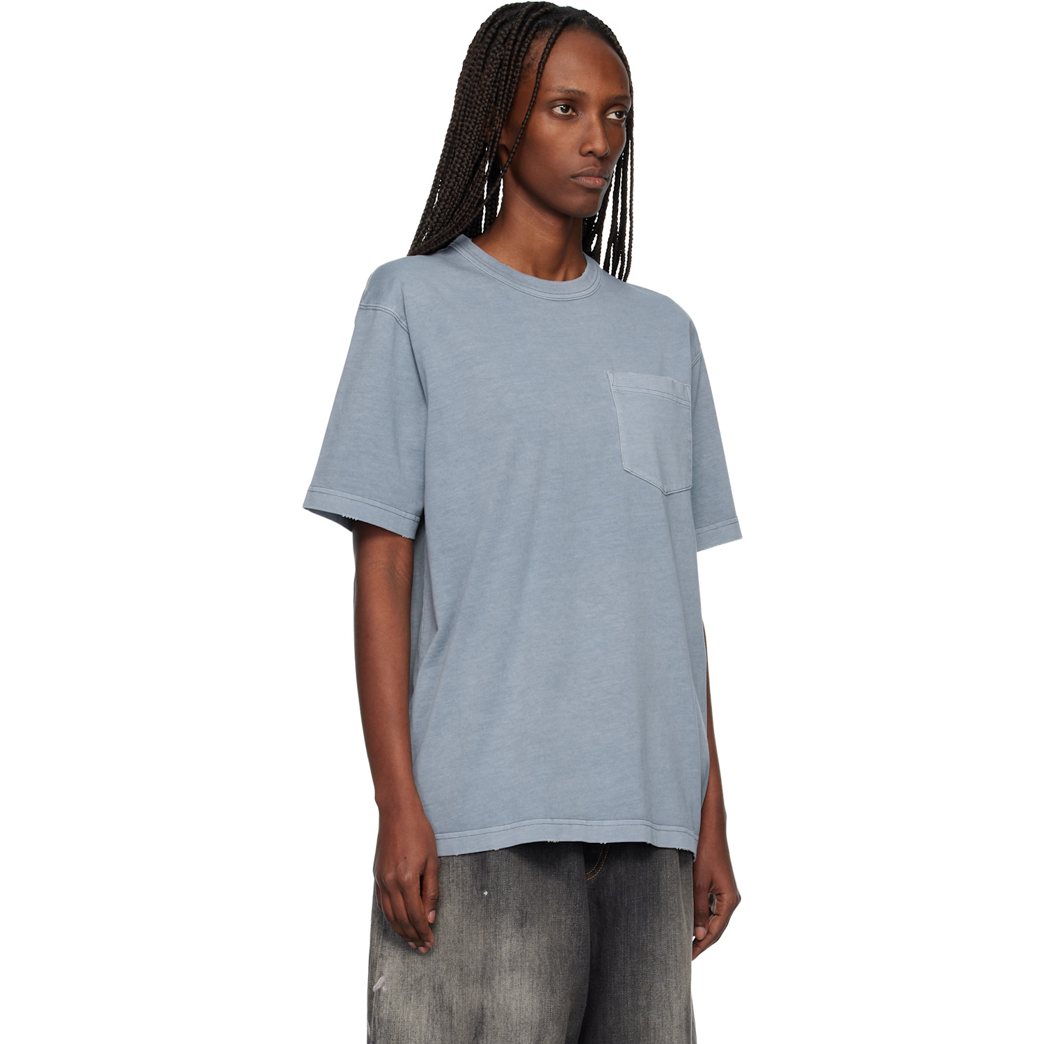 Carhartt Work In Progress Blue Torion Pocket T-shirt 